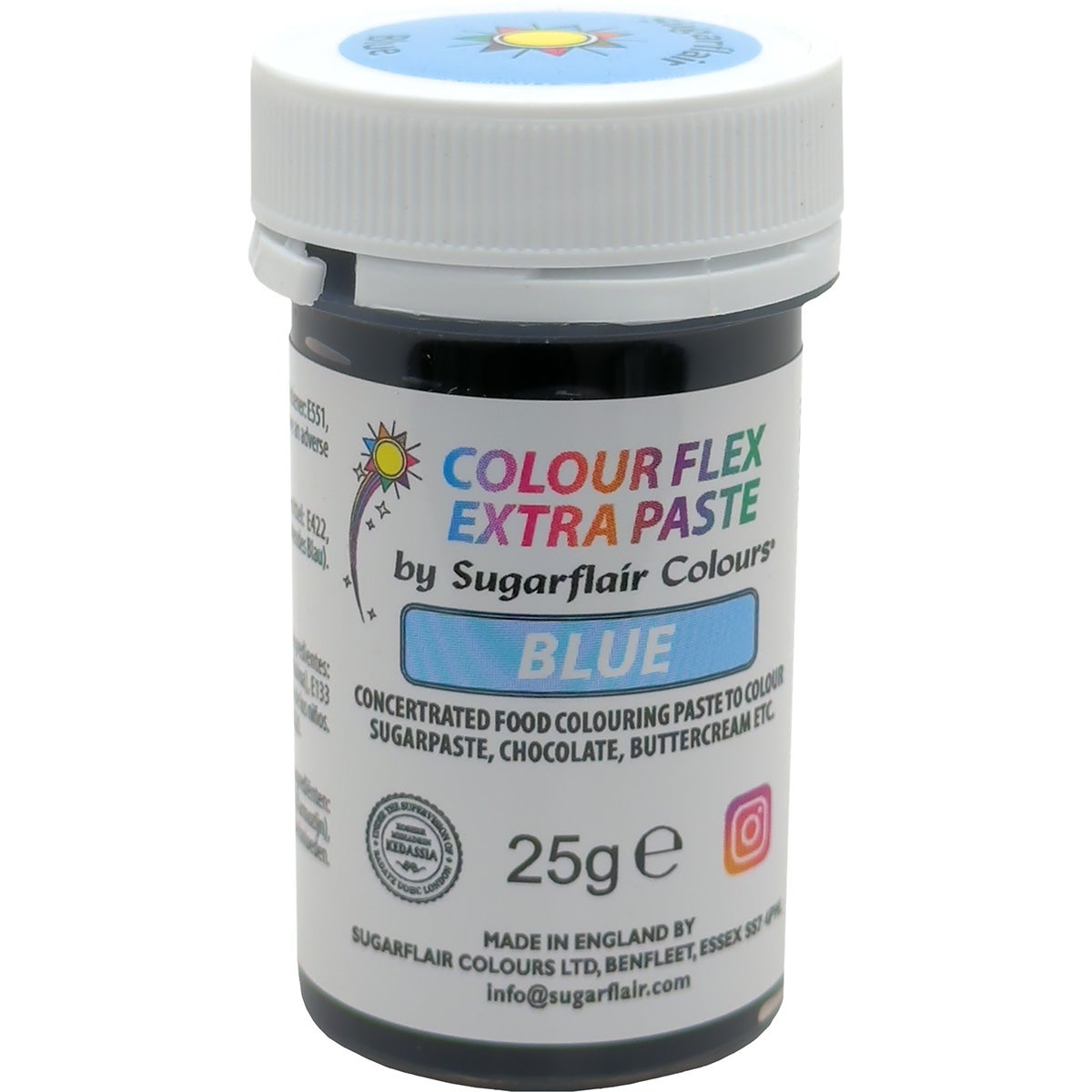 Sugarflair Colourflex Extra Paste Blue - 25g