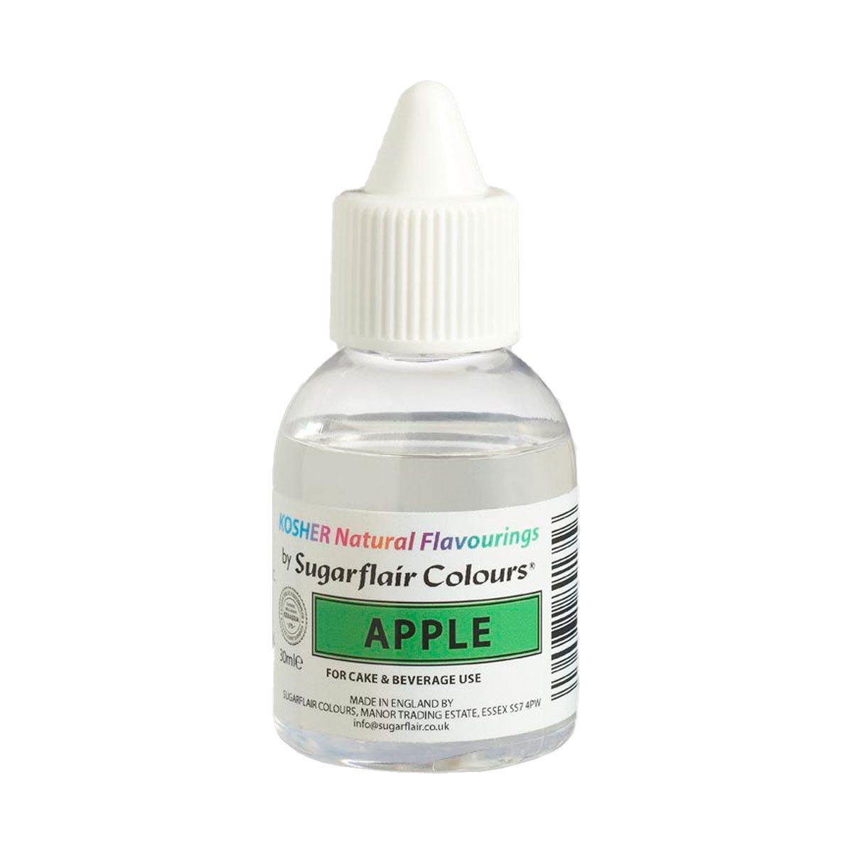 Sugarflair Kasher Arôme Naturel Pomme 30ml