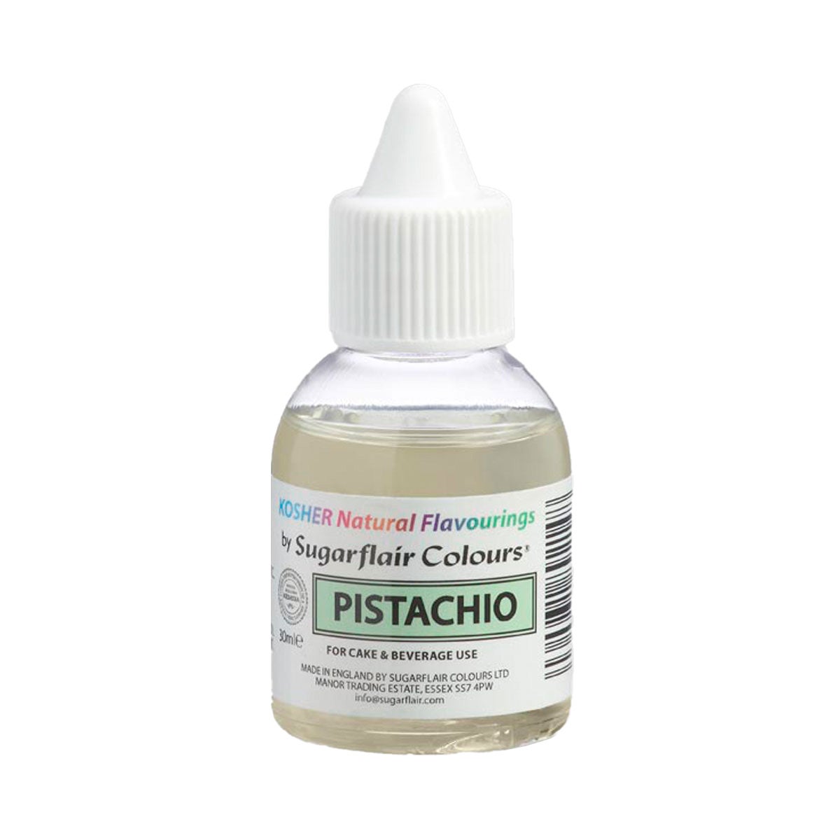 Sugarflair Kasher Arôme Naturel Pistache 30ml