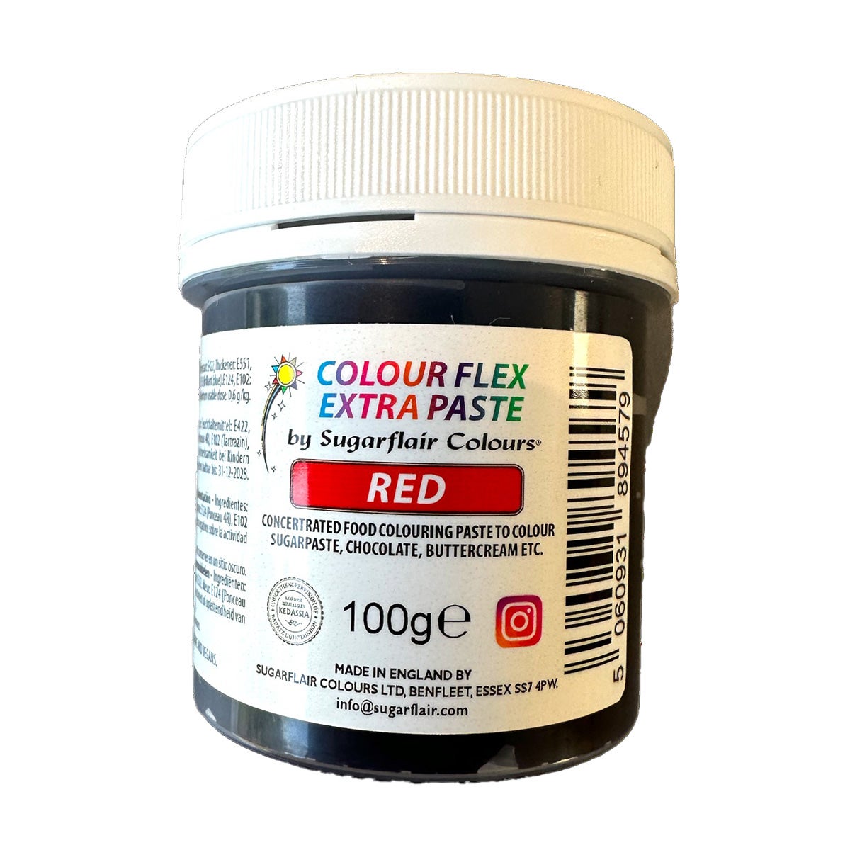 Sugarflair Colourflex Extra Paste Red - 100g