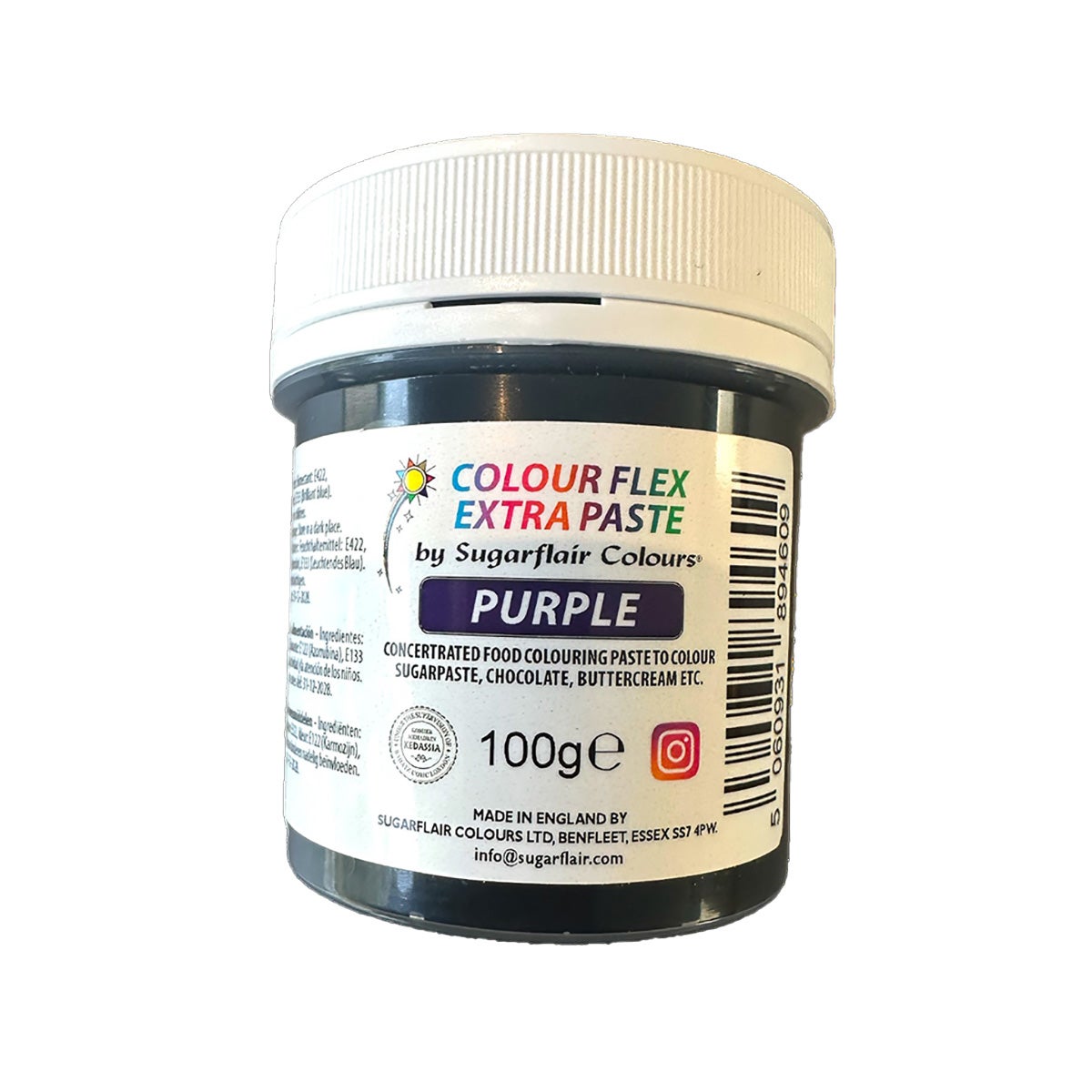 Sugarflair Colourflex Extra Paste Purple - 100g