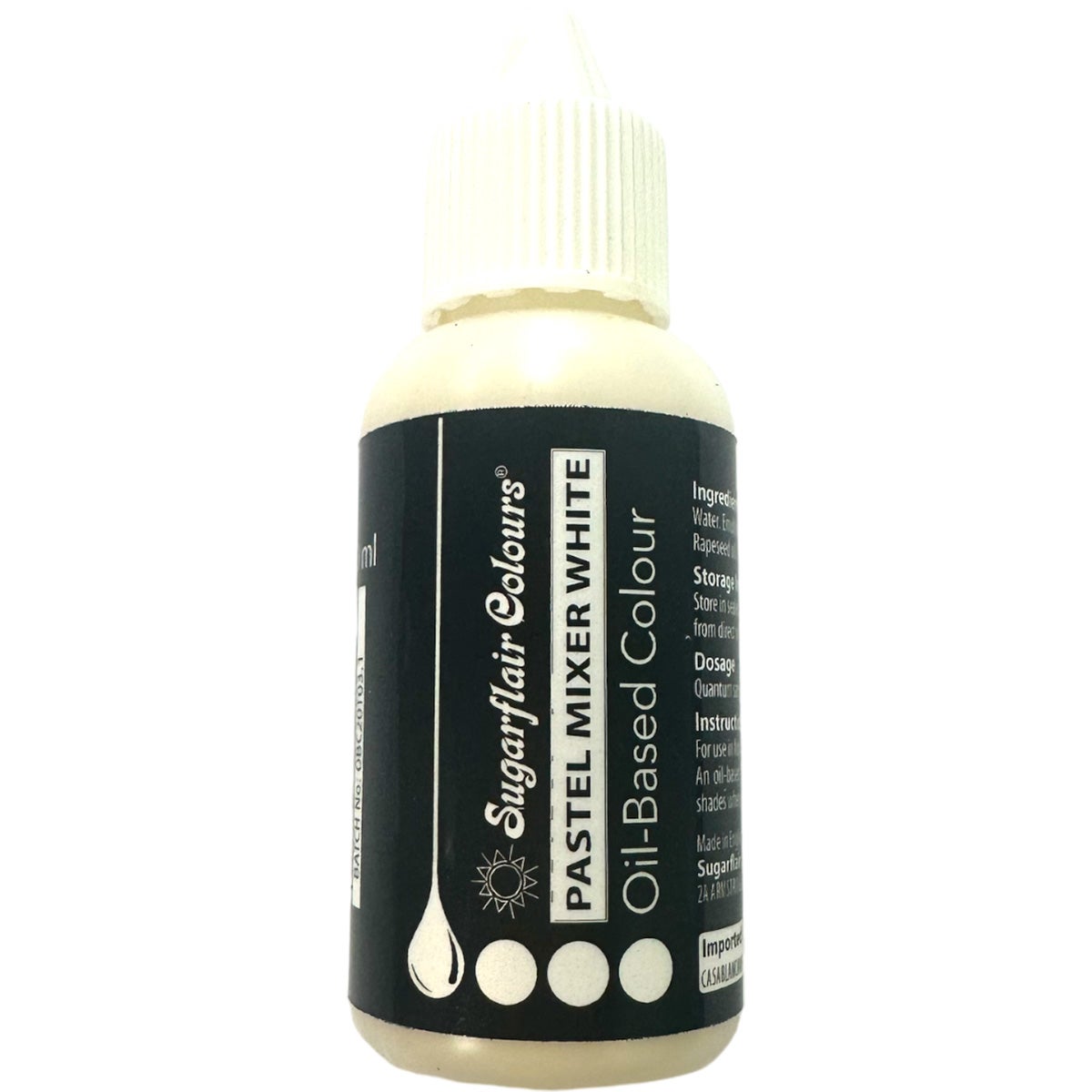 Sugarflair Mélangeur Pastel blanc 30 ml