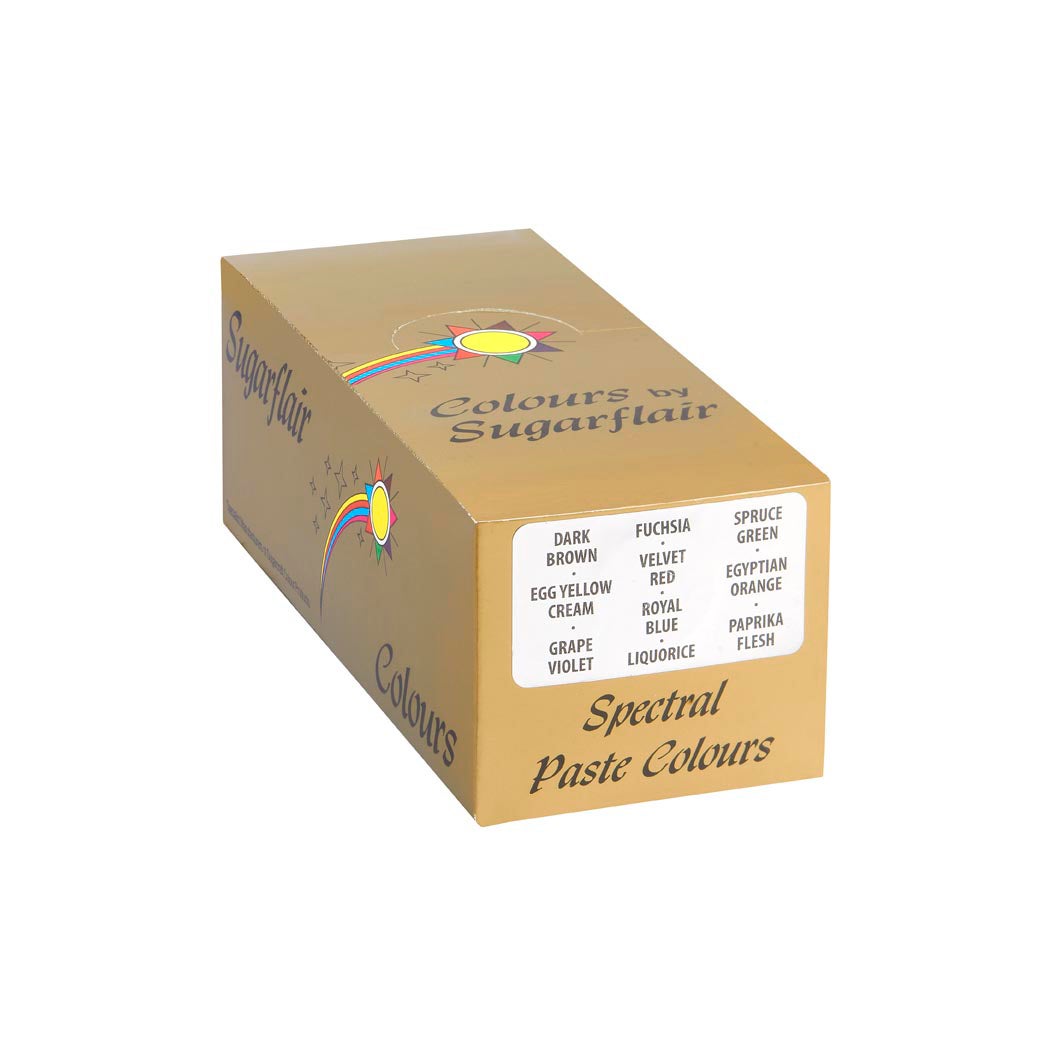Sugarflair Collection Pâtes Colorantes Set/10