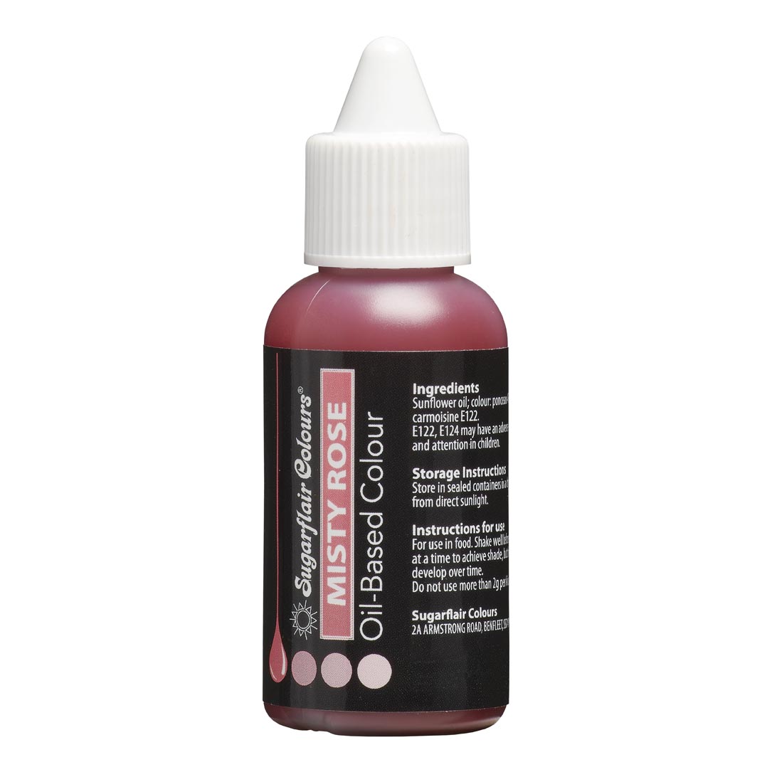 Sugarflair Colorant à l'huile - Rose brumeux 30 ml