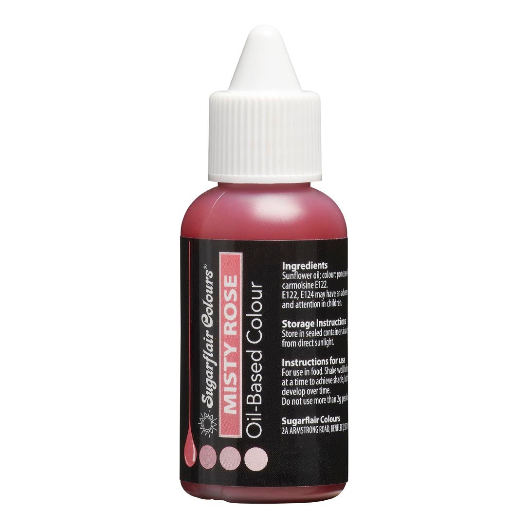 Sugarflair Colorant à l'huile - Rose brumeux 30 ml