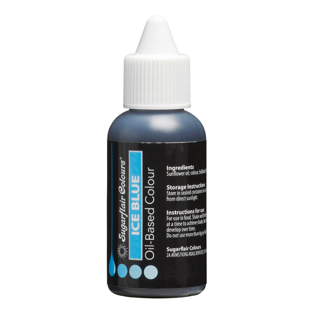 Sugarflair Colorant à l'huile - Bleu glacé 30 ml