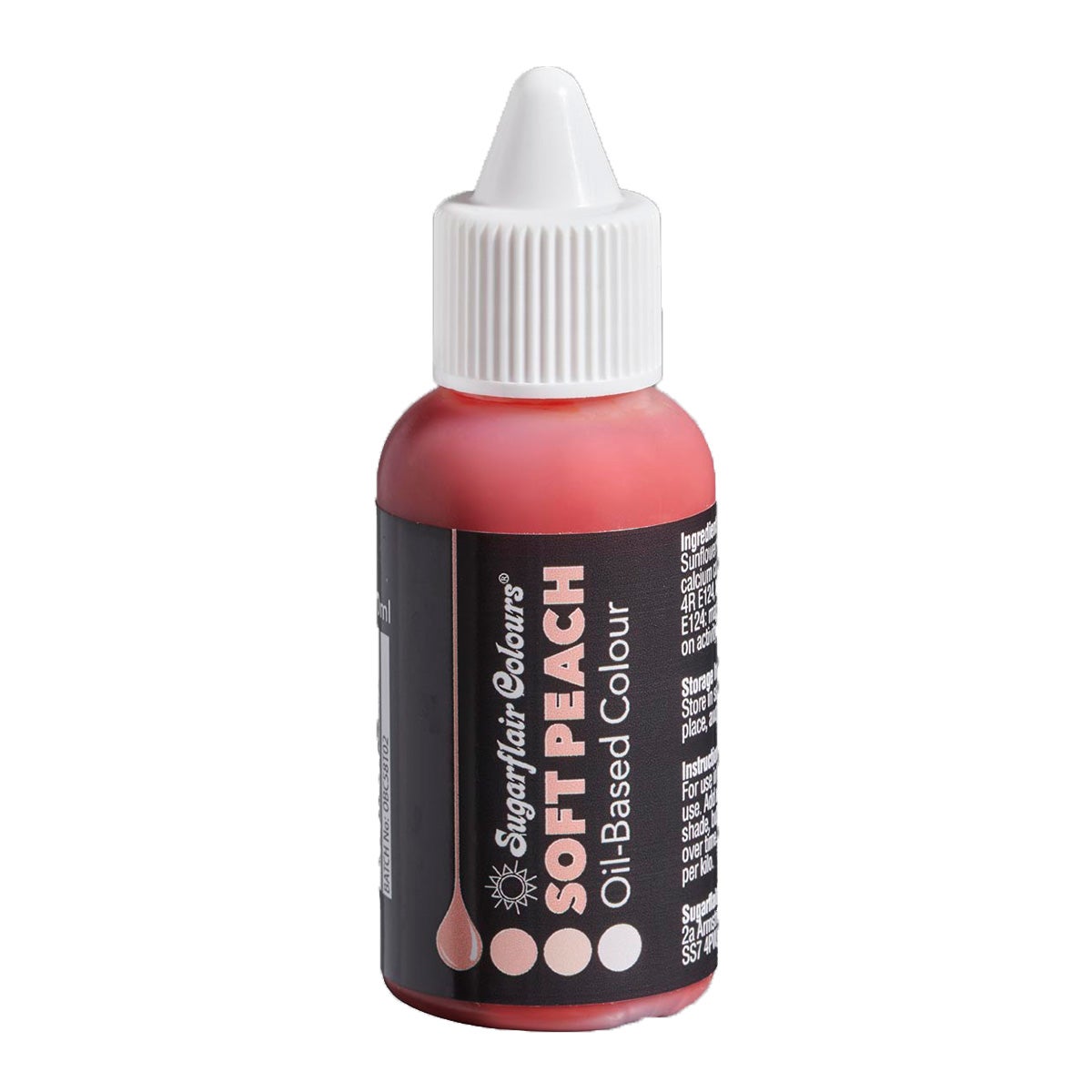 Sugarflair Oil Based Colour - Pêche douce - 30 ml