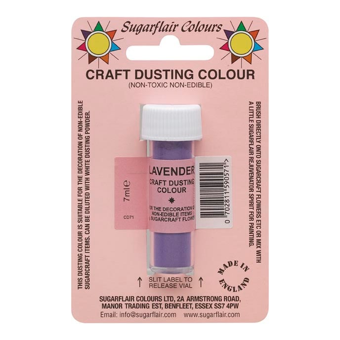 Sugarflair Poudre Colorée Artisanale - Lavender 7g
