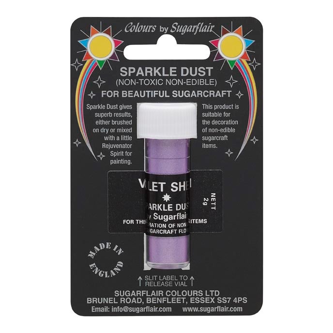 Sugarflair Poudre Étincelante - Violet Shimmer 2g