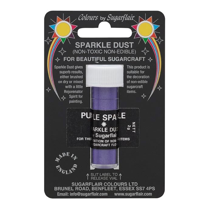 Sugarflair Poudre Étincelante - Purple Sparkle 2g