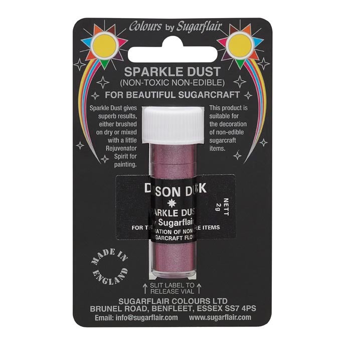 Sugarflair Poudre Étincelante - Damson Dusk 2g