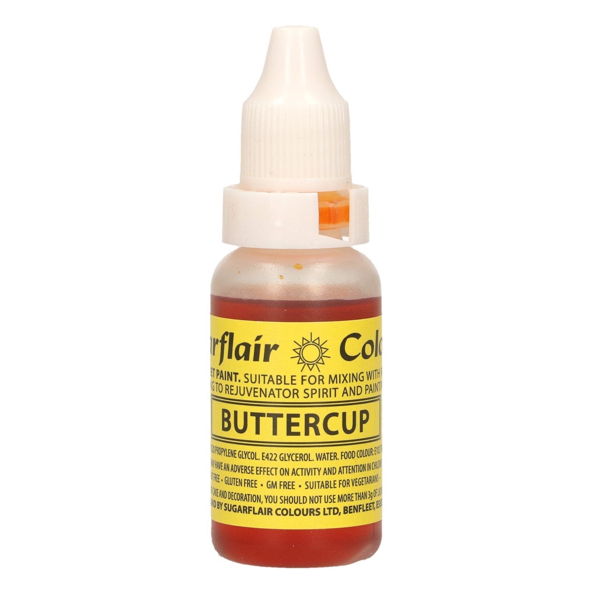 Sugarflair Edible Droplet Paint -Buttercup- 14ml
