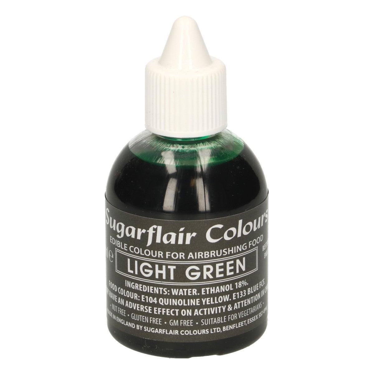 Sugarflair Colorant Aérographe Vert Clair 60ml