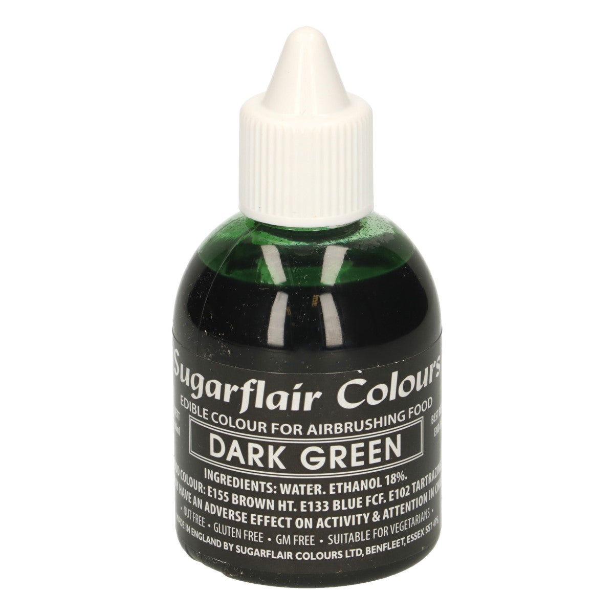 Sugarflair Colorant Aérographe Vert Foncé 60ml