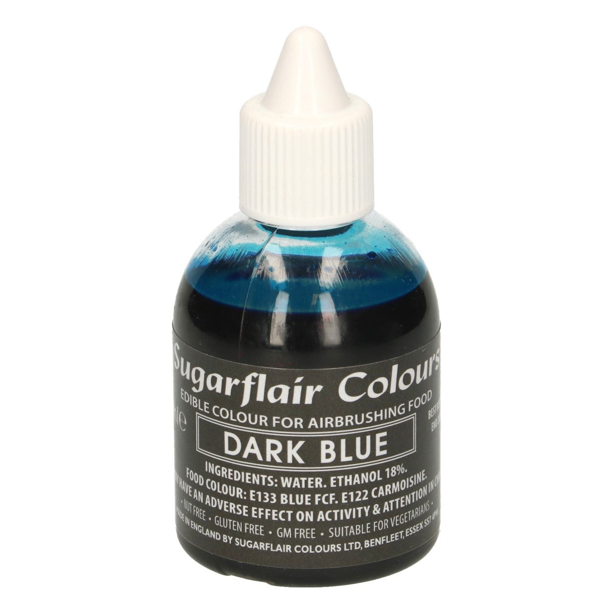 Sugarflair Colorant Aérographe Bleu Foncé 60ml