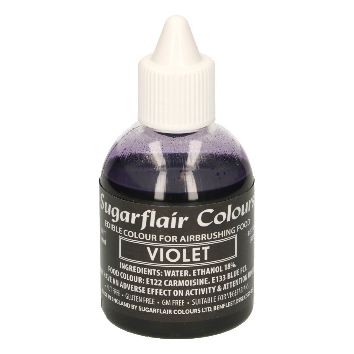 Sugarflair Colorant Aérographe Violet Clair 60ml