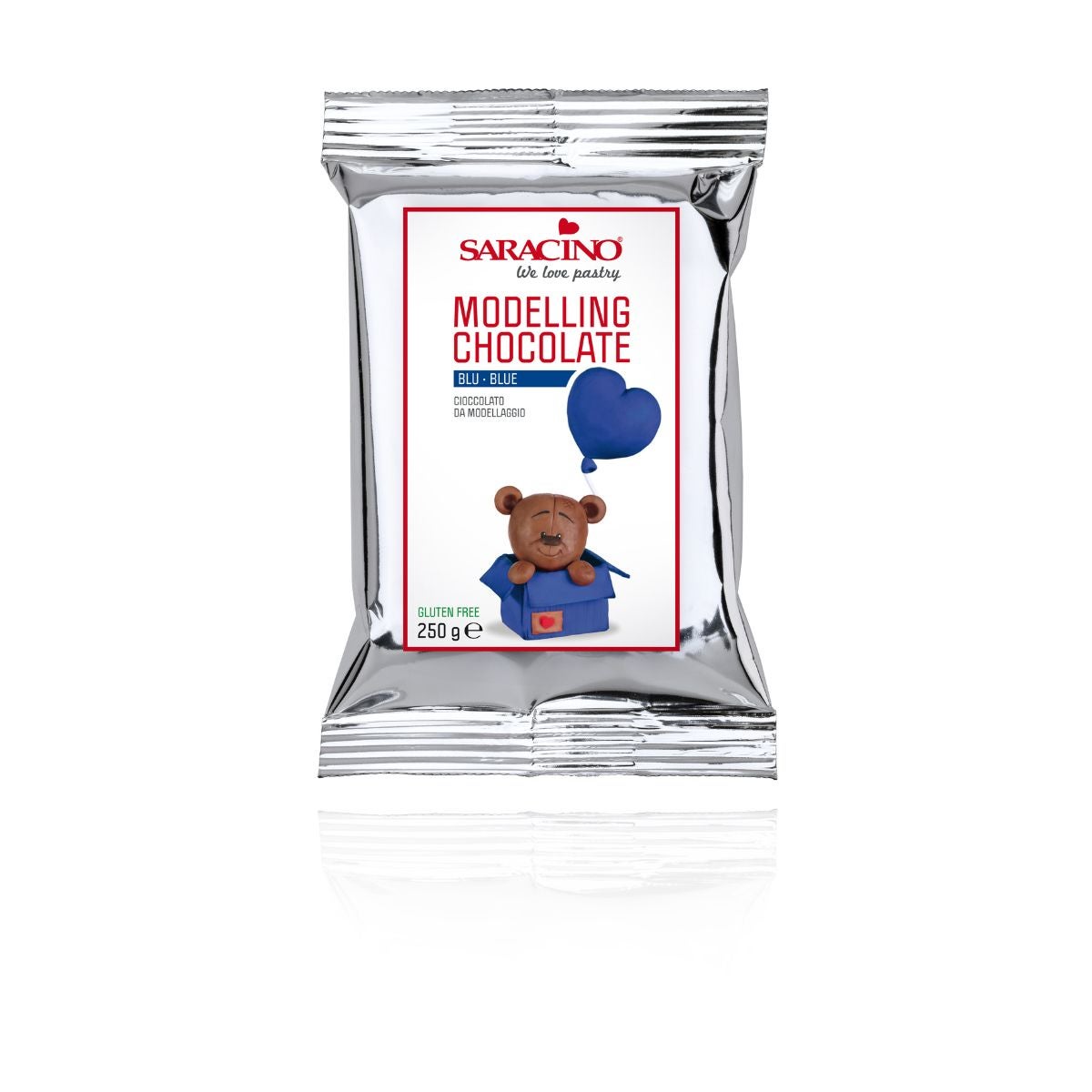 Saracino Chocolat à modeler - Bleu 250g
