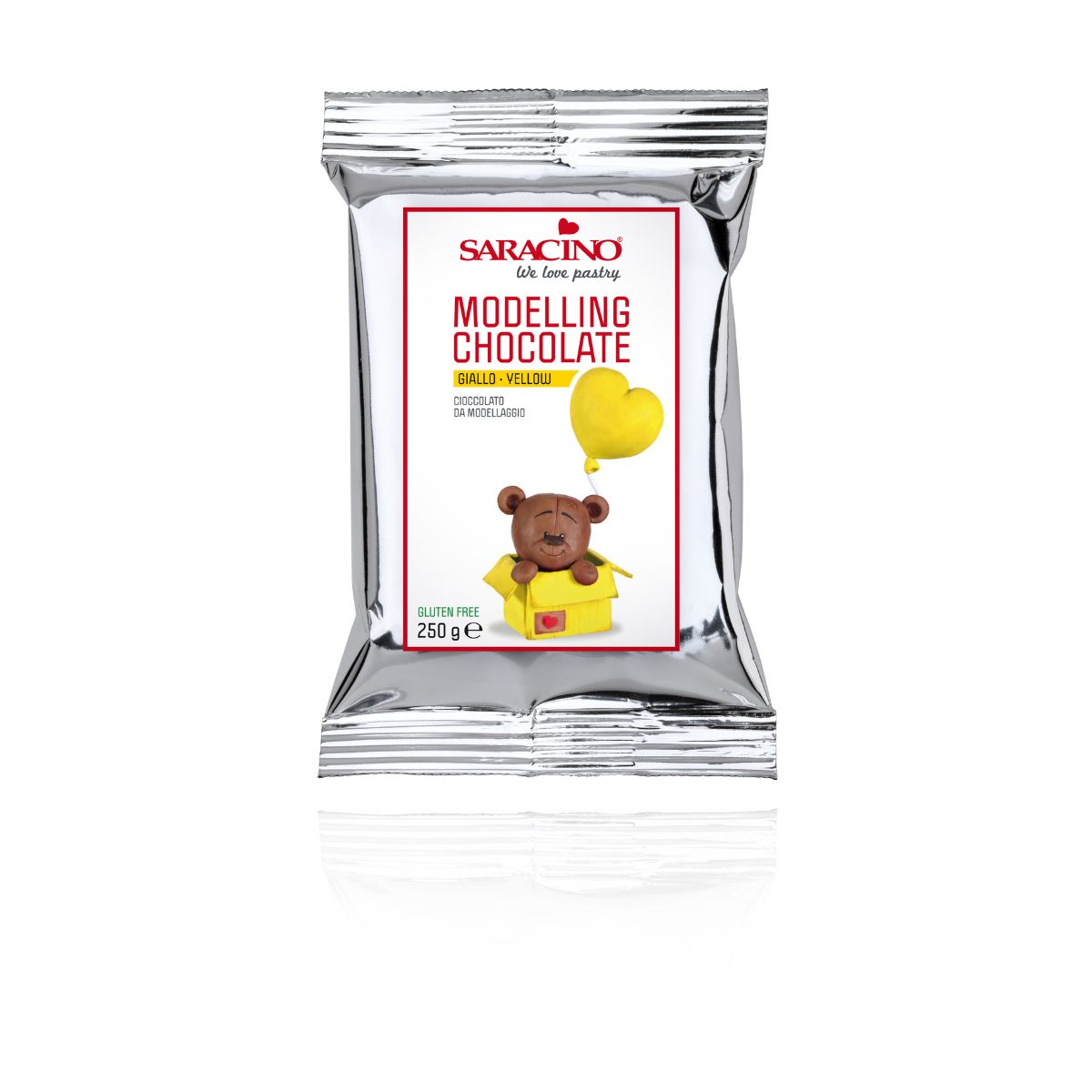 Saracino Chocolat à modeler - Jaune 250g