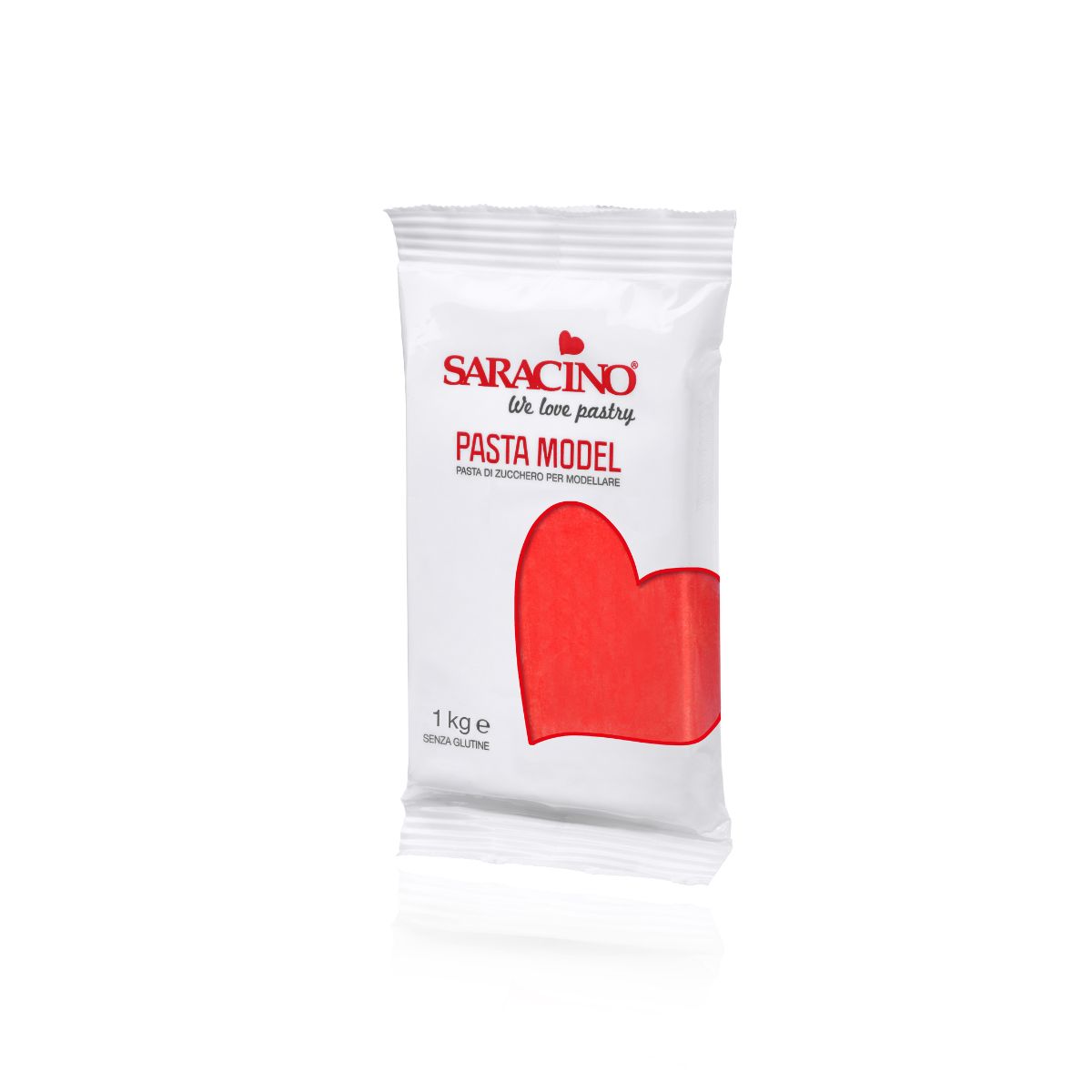 Saracino Pâte de modelage - Rouge 1 kg