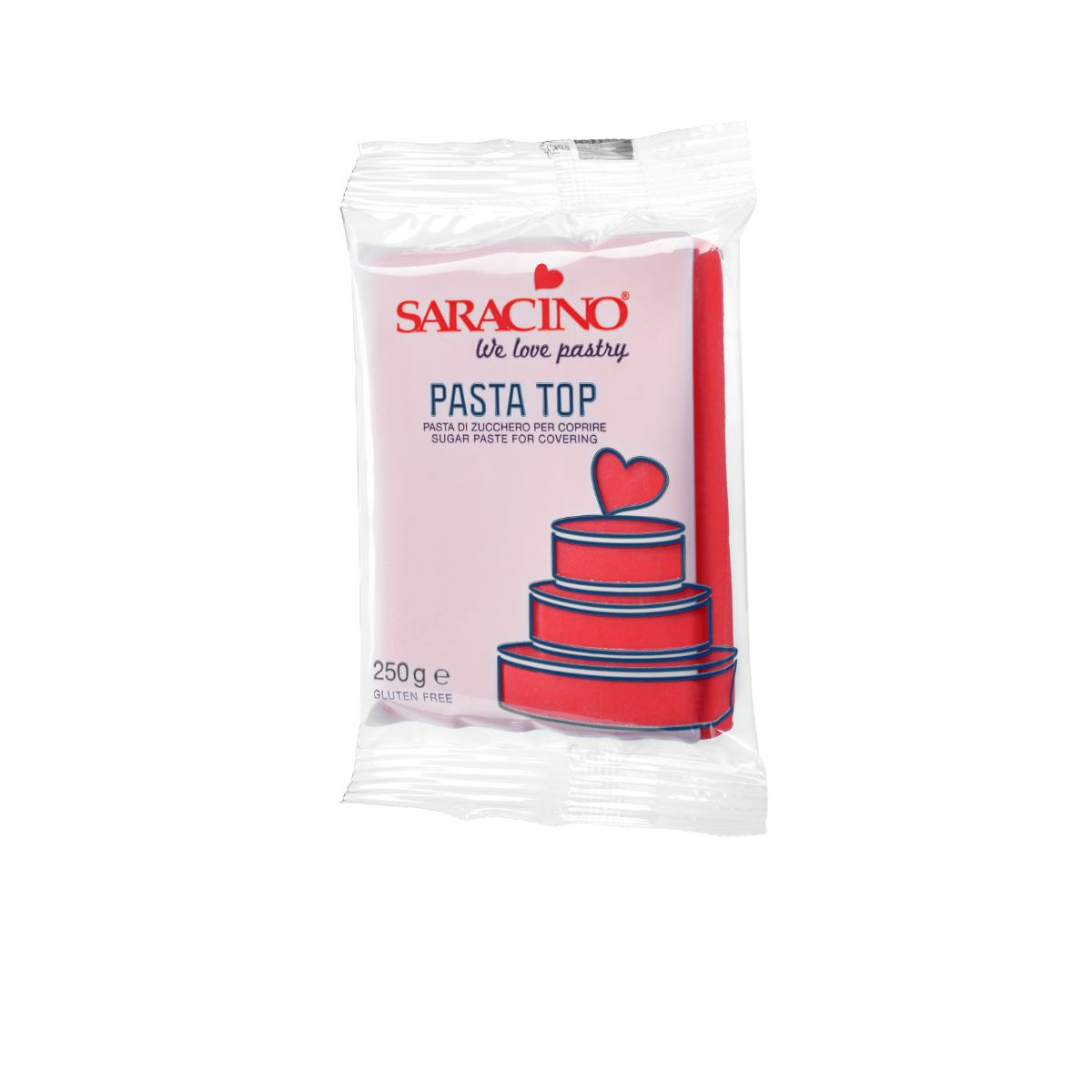 Saracino Top Pâte de Sucré - Rouge 250g