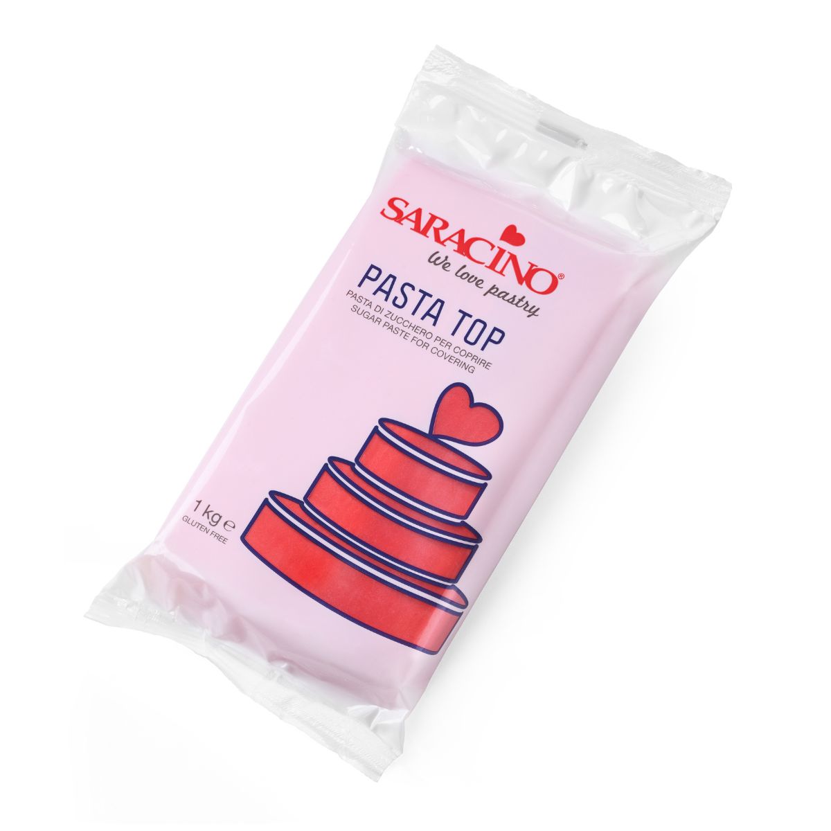 Saracino Top Pâte de Sucré - Rouge 1 kg