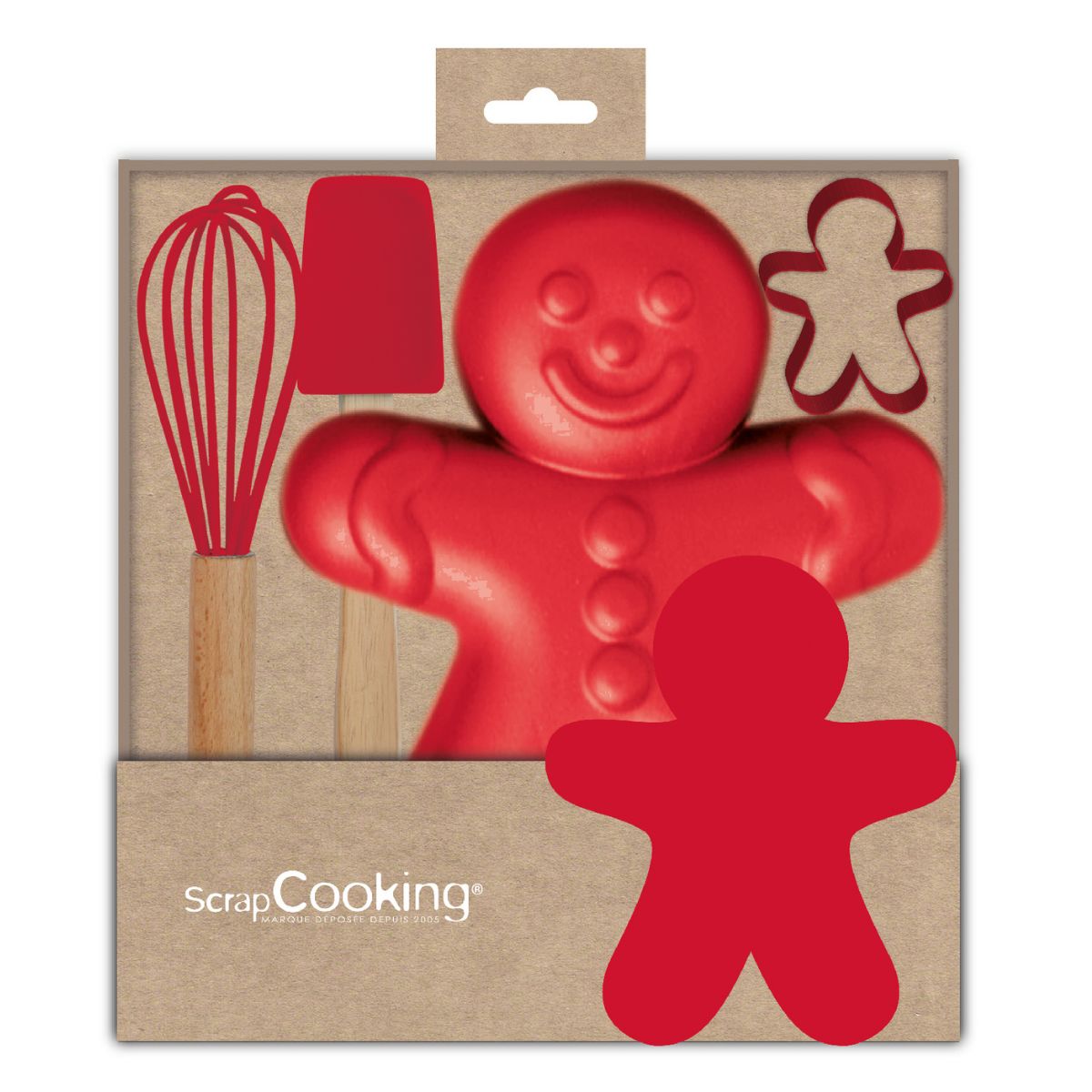Scrapcooking Baking Set - Gingerman set/4