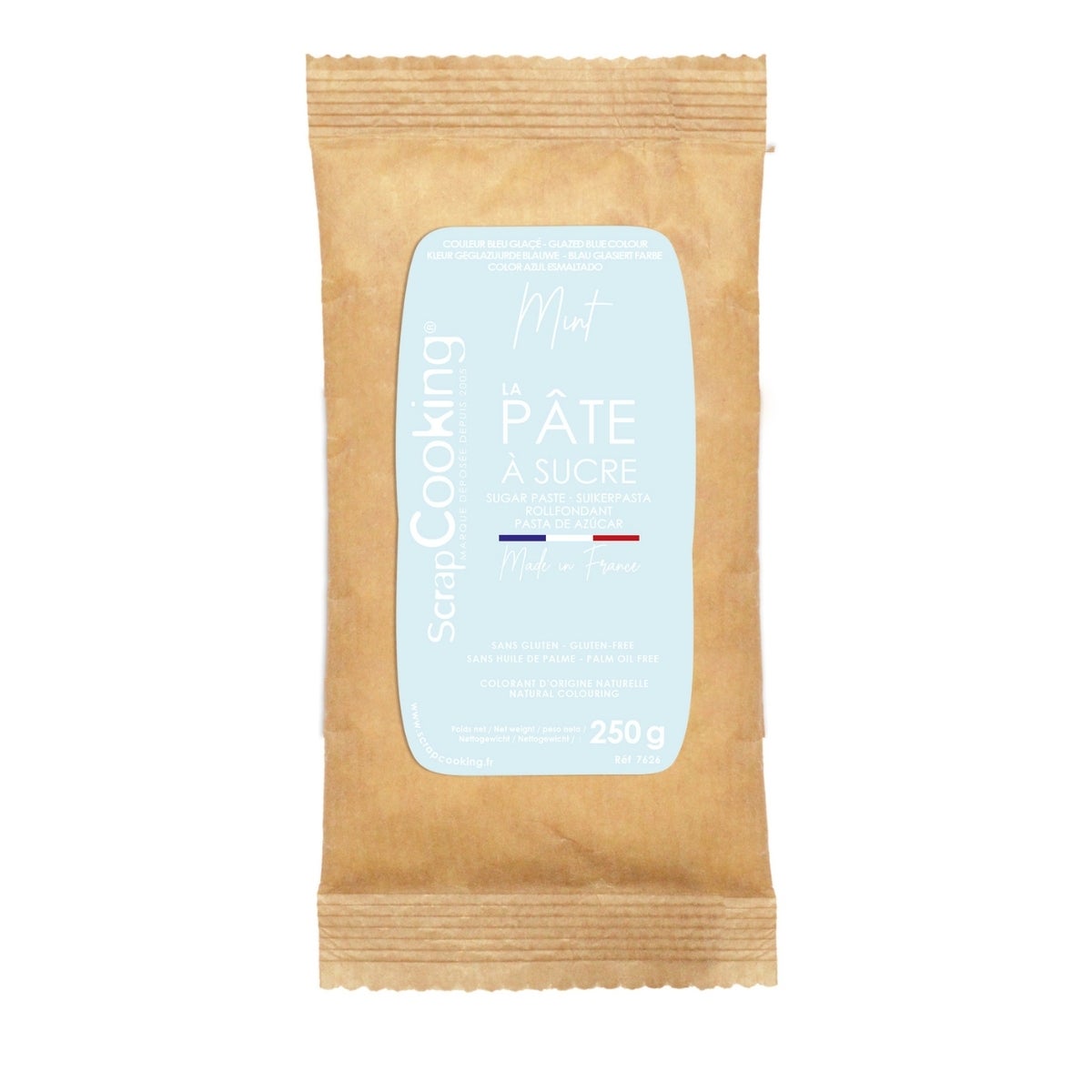 Scrapcooking Sugar Paste 250g - Mint (Natural Colour)