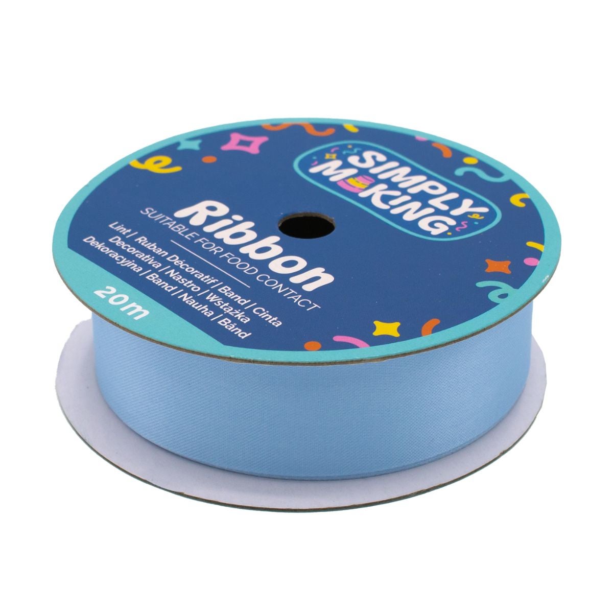 Simply Making Ruban à Gâteau Bleu Bébé 24 mm x 20 m
