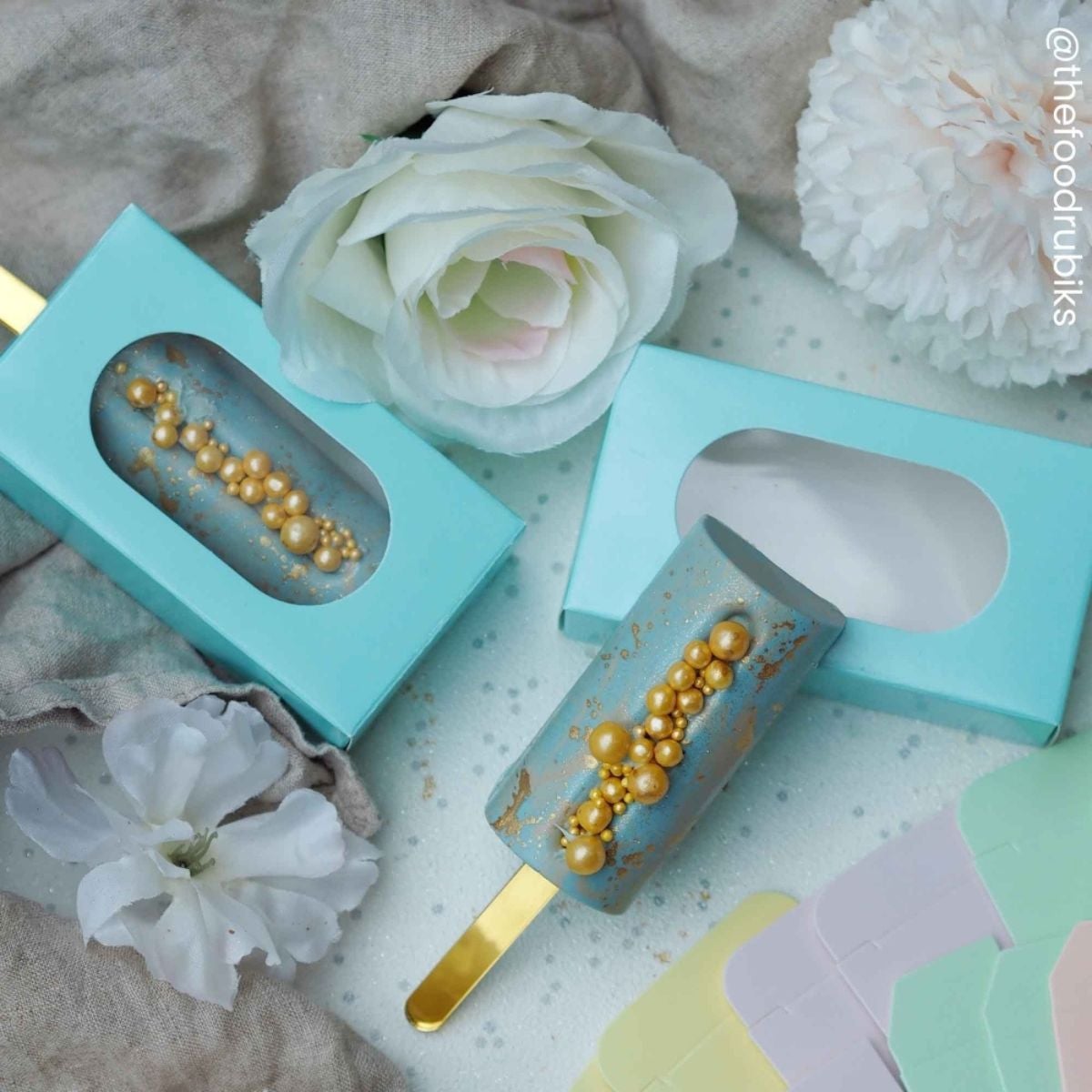 Simply Making Cakesicle Box pk/10 - Bleu pastel