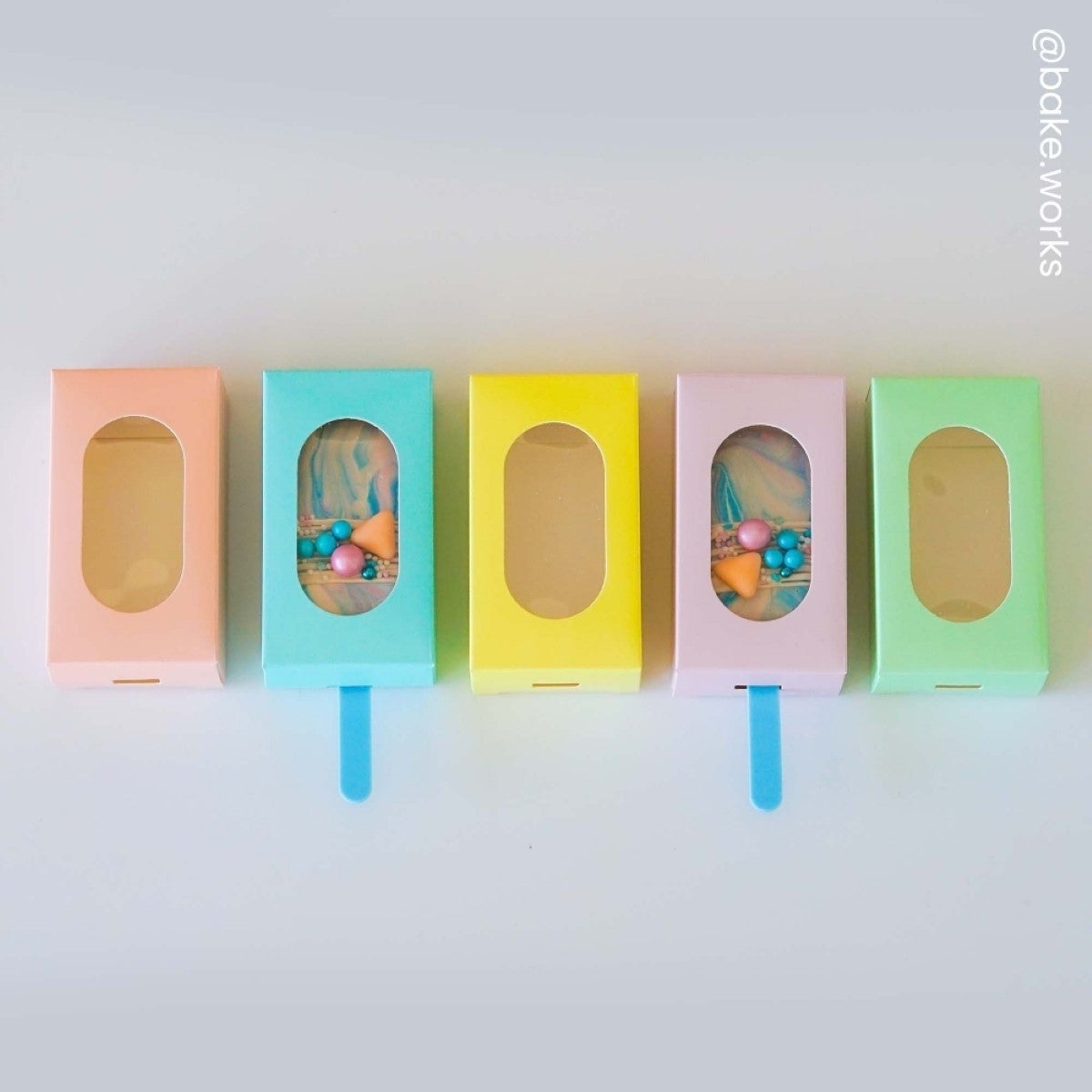 Simply Making Cakesicle Box pk/10 - violet pastel