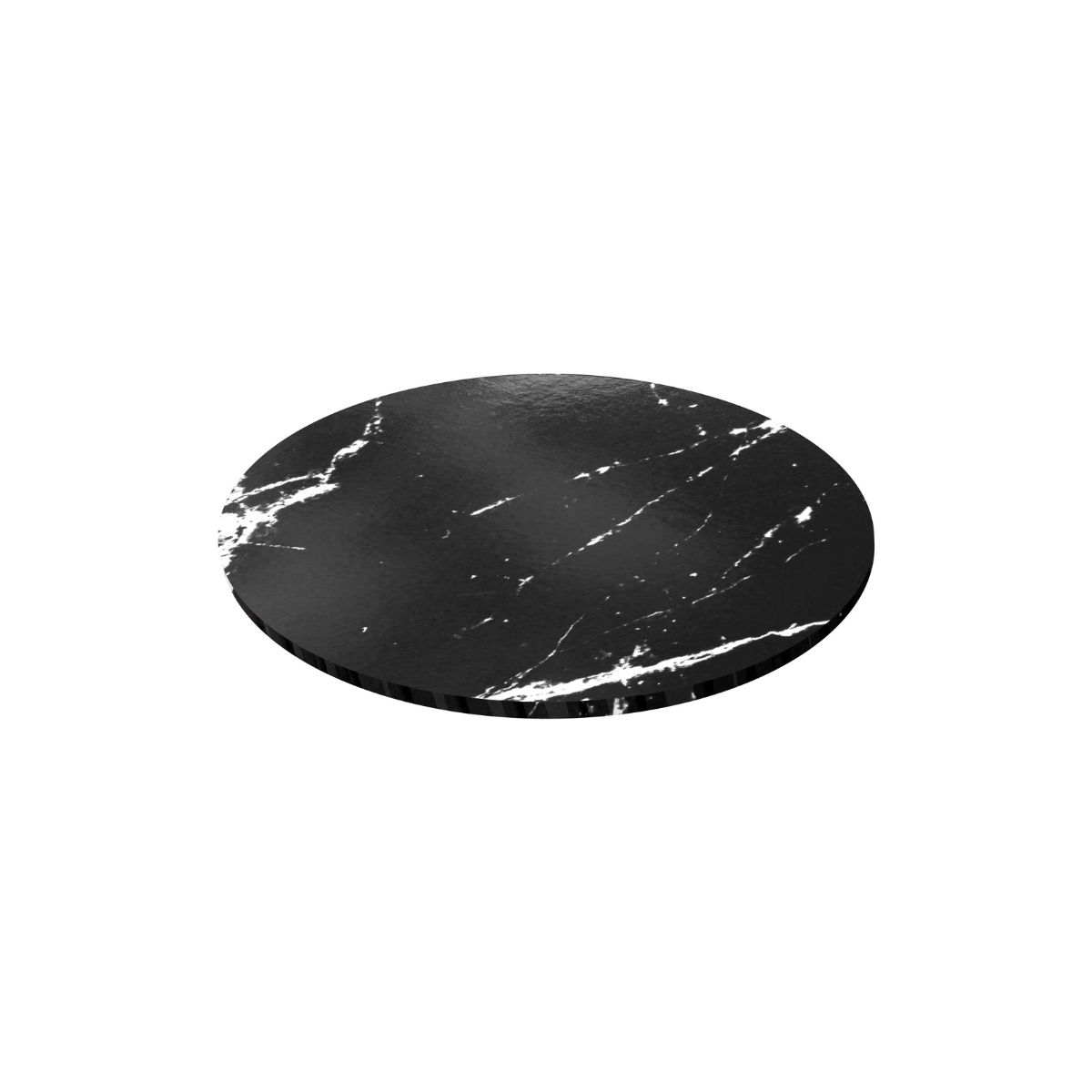 Simply Making Matt Masonite Board Rond Marbre Noir 20 cm