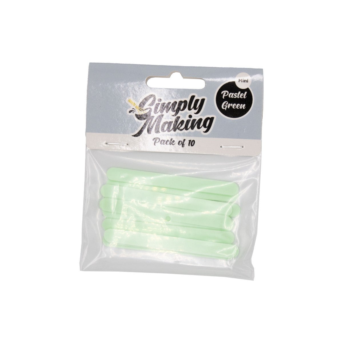 Simply Making Cakesicle Sticks pk/10 - Vert Pastel Mini