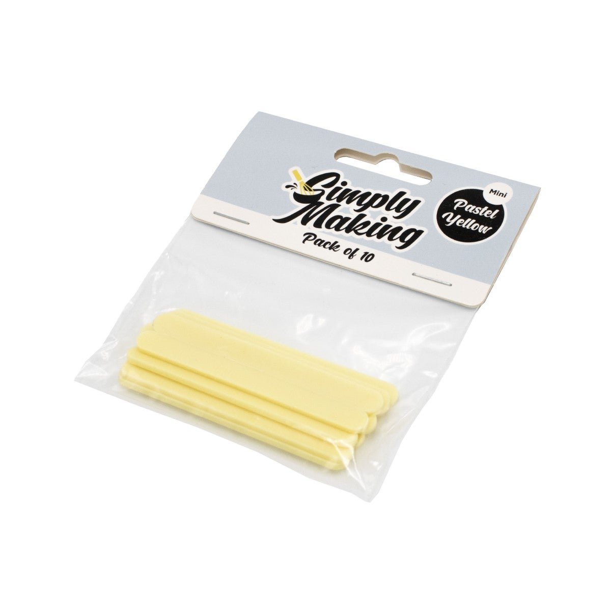 Simply Making Cakesicle Sticks pk/10 - Jaune Pastel Mini