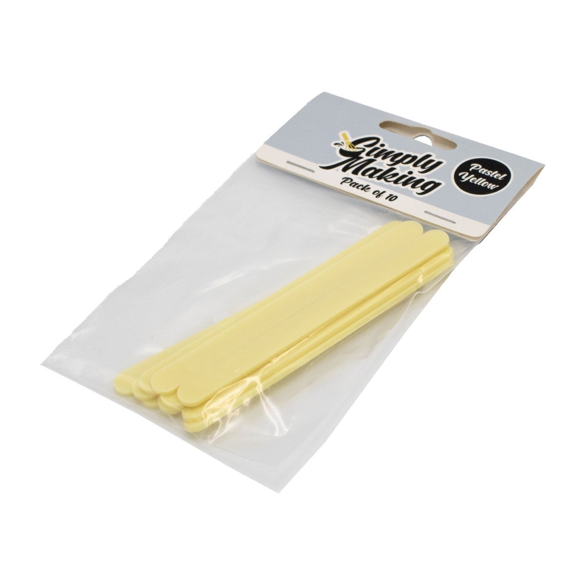 Simply Making Cakesicle Sticks pk/10 - Jaune Pastel Standard