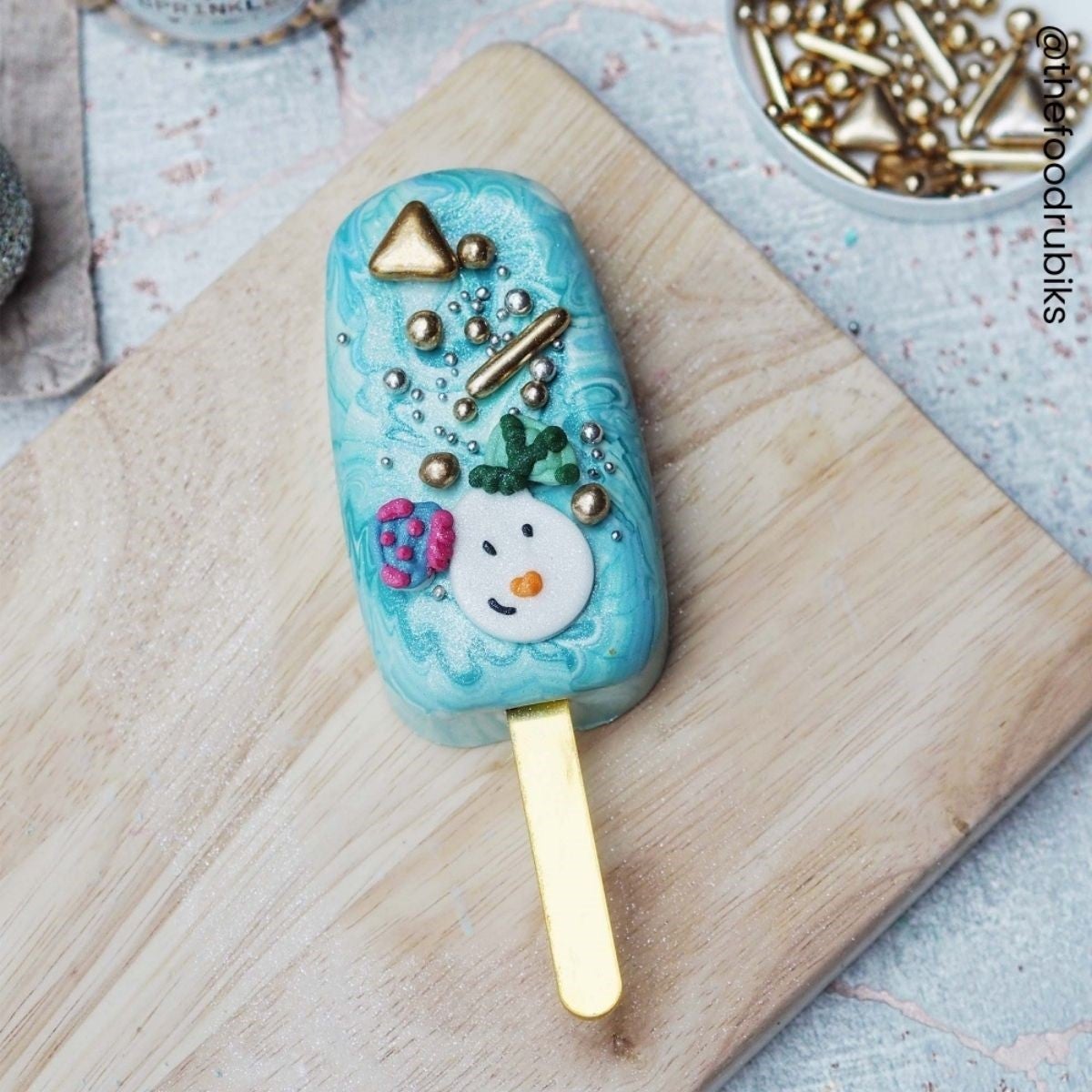 Simply Making Cakesicle Sticks pk/10 - Or Miroité - 76mm