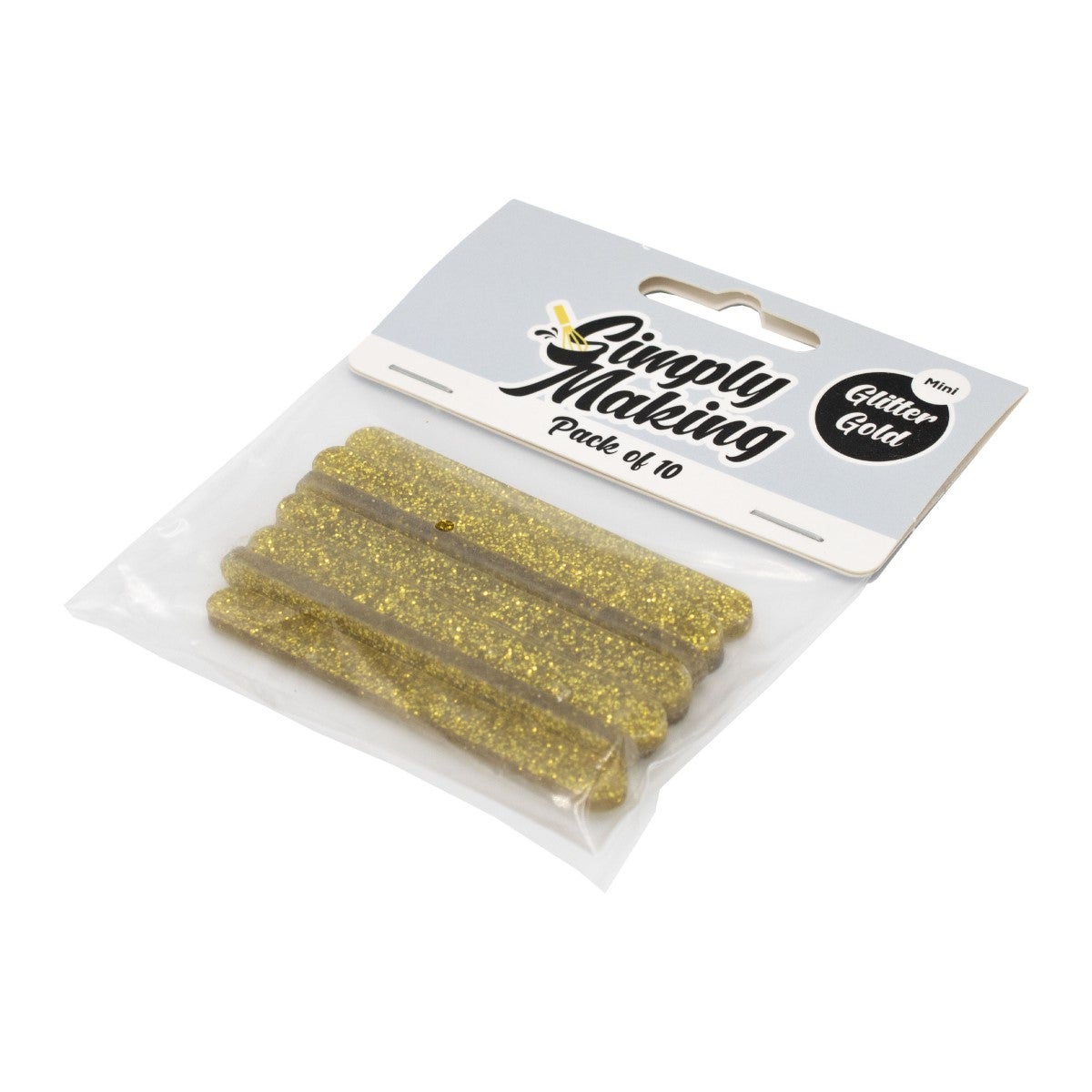 Simply Making Cakesicle Sticks pk/10 - Paillettes d'or Mini