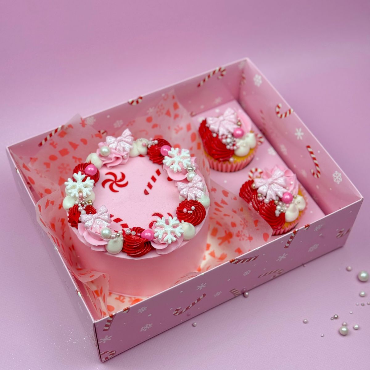 Simply Making Cupcake Box 6 - pk/2 - Candy Canes