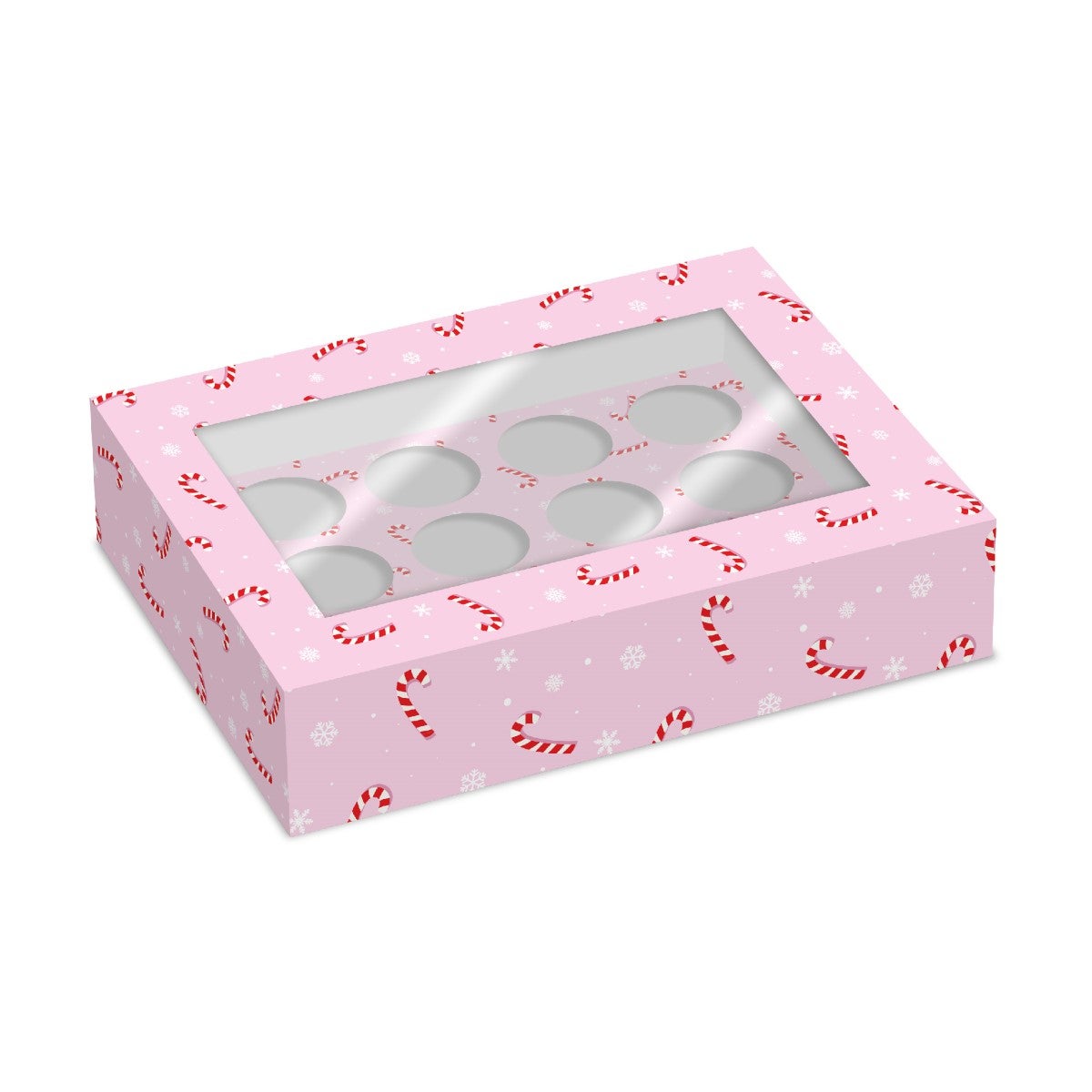 Simply Making Cupcake Box 12- pk/2 - Candy Canes