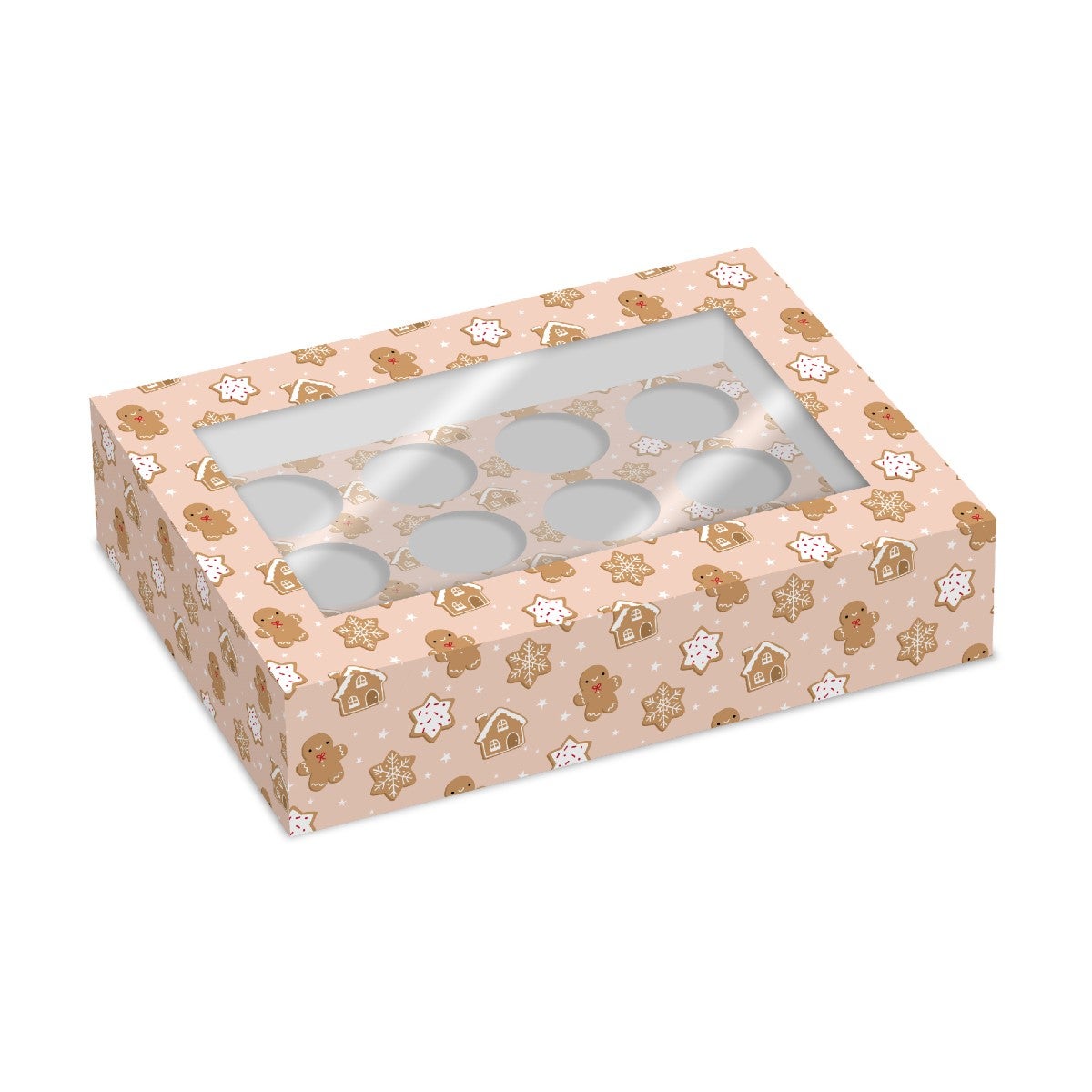 Simply Making Cupcake Box 12- pk/2 - Gingerbread