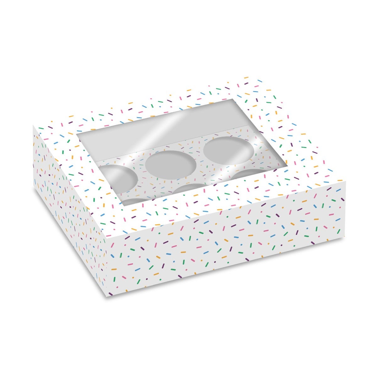 Simply Making Cupcake Box 6 - pk/2 - Sprinkles