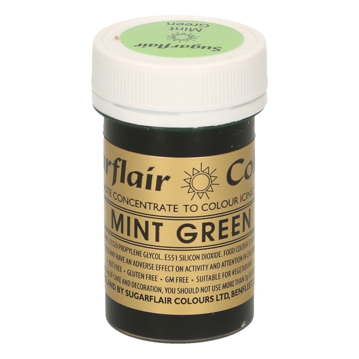 Sugarflair Colorant en Pâte VERT MENTHE, 25g