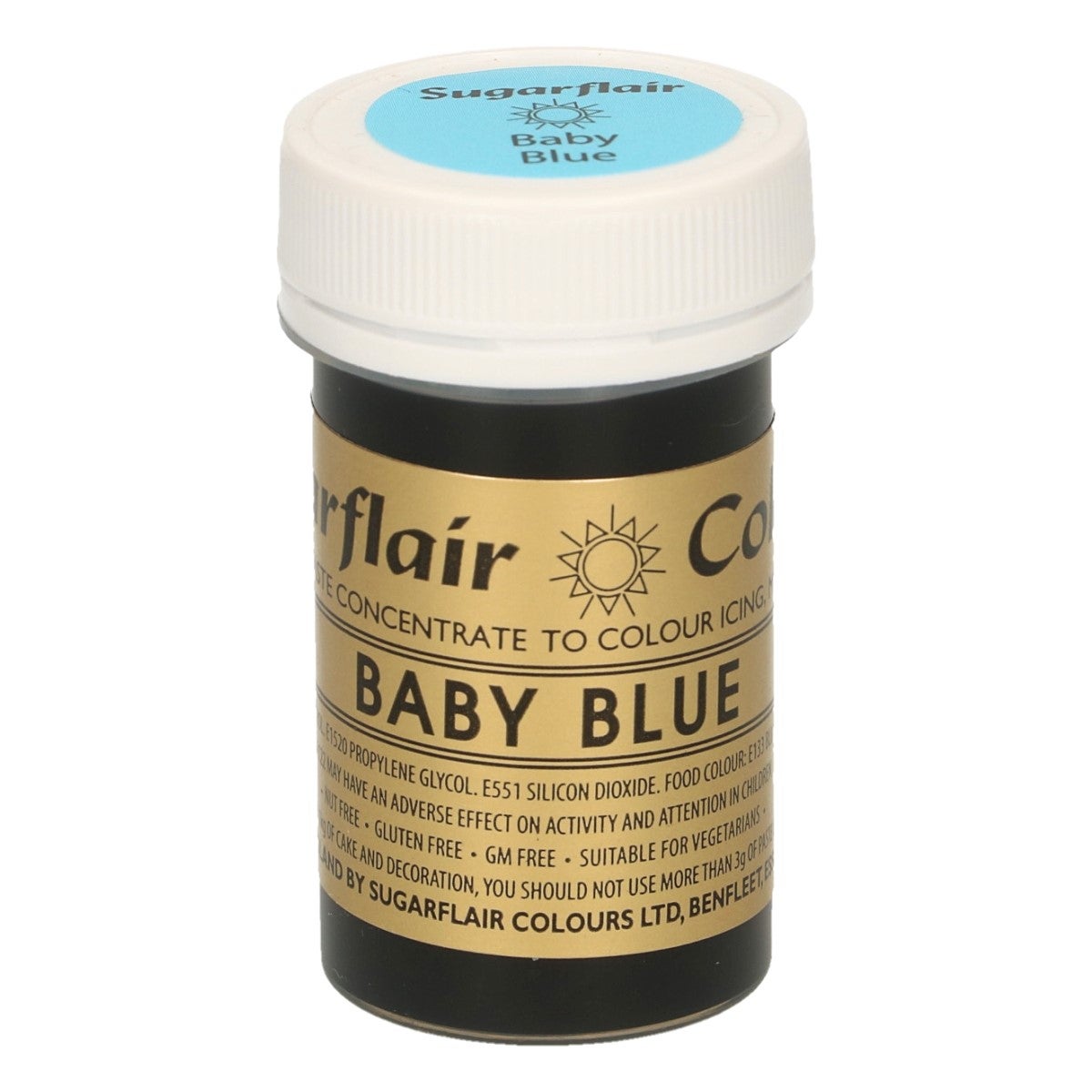 Sugarflair Colorant en Pâte BLEU LAYETTE, 25g
