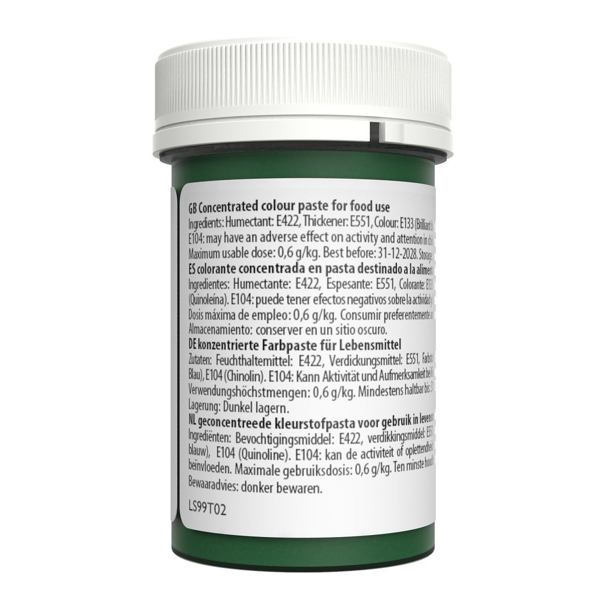 Sugarflair Colorant en Pâte VERT ACIDULÉ, 25g