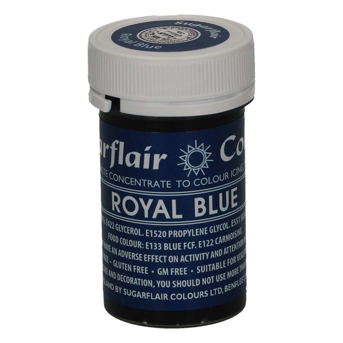 Sugarflair Colorant en Pâte BLEU ROYAL, 25g