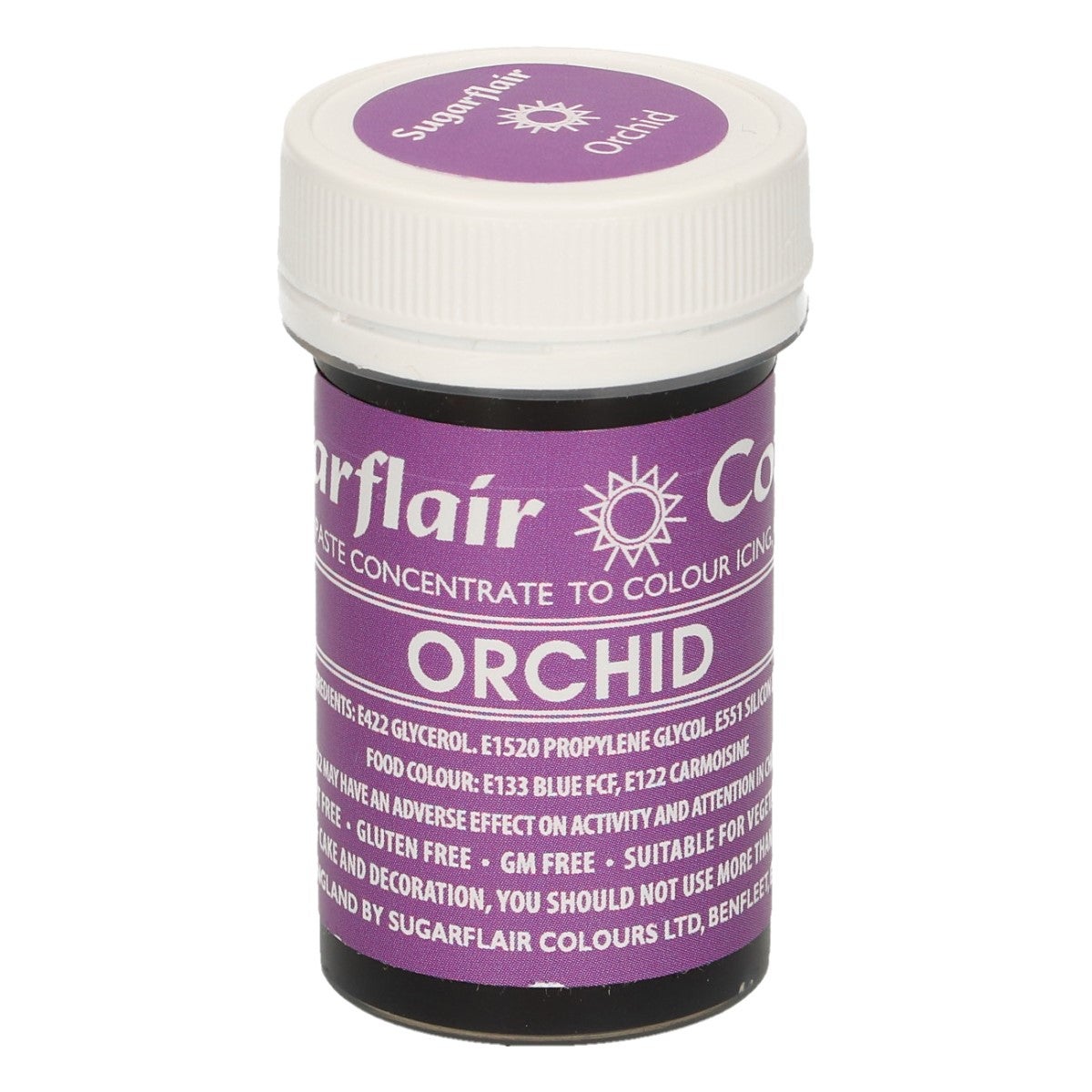 Sugarflair Pâte colorante ORCHIDÉE 25g