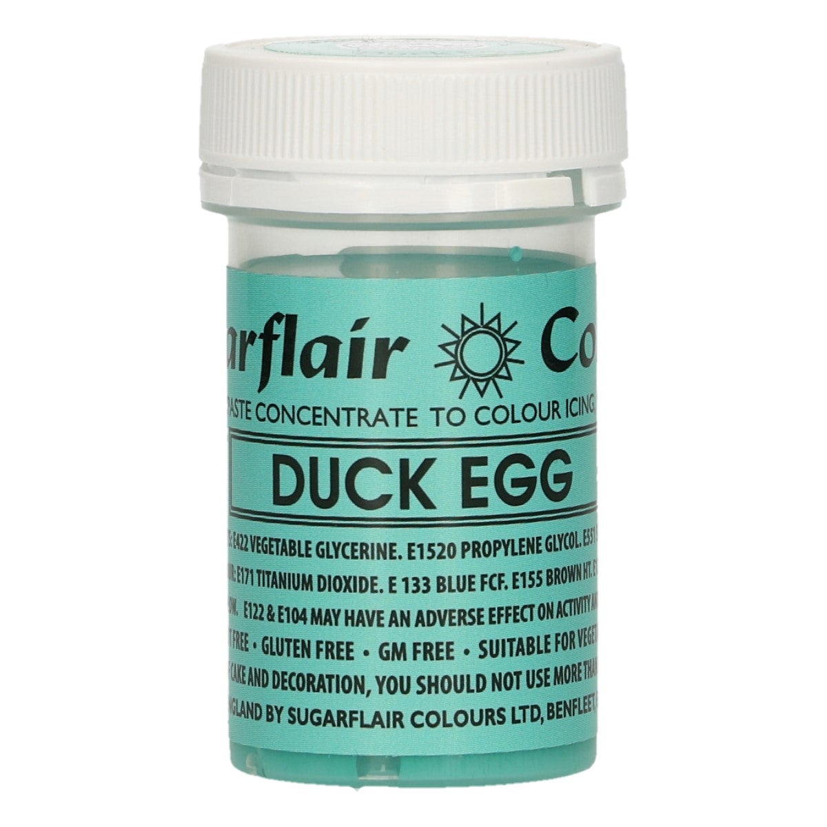 Pâte colorante Sugarflair DUCK EGG 25g