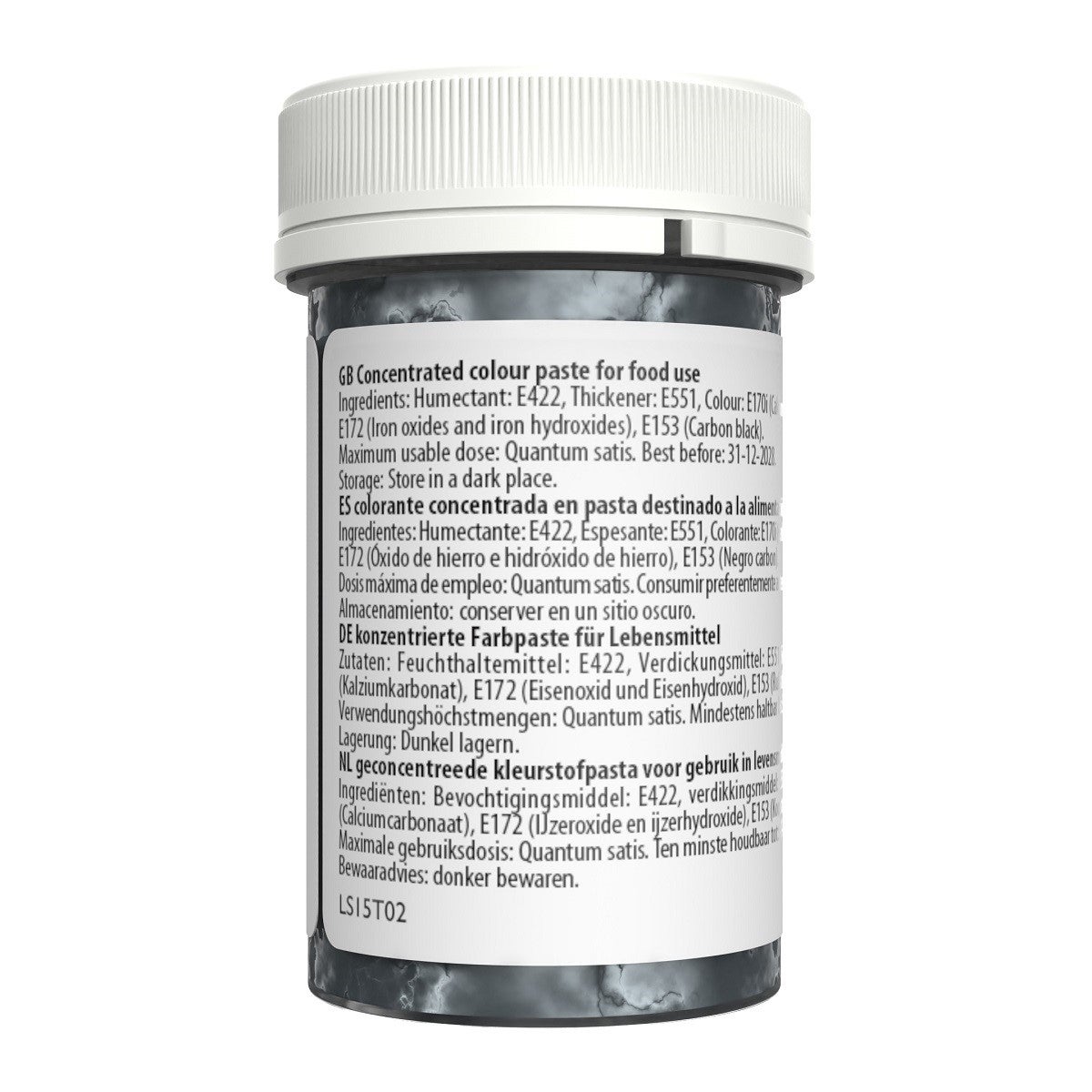 Sugarflair Pâte Colorante GRAPHITE - 25g