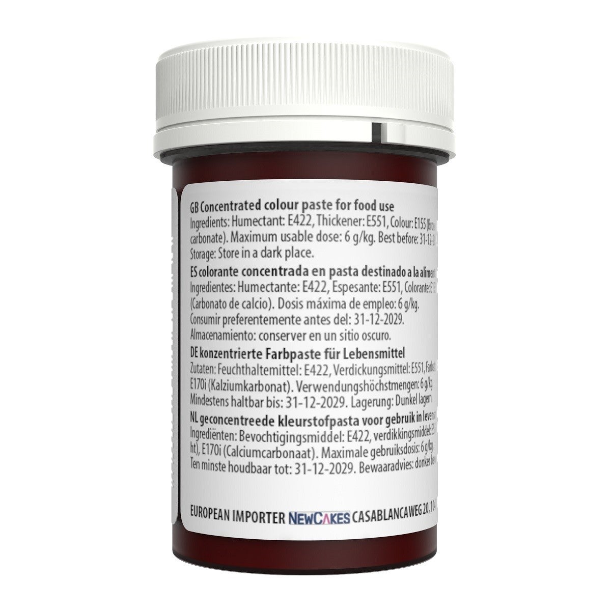 Sugarflair Colorant en Pâte Pastel MARRON 25g