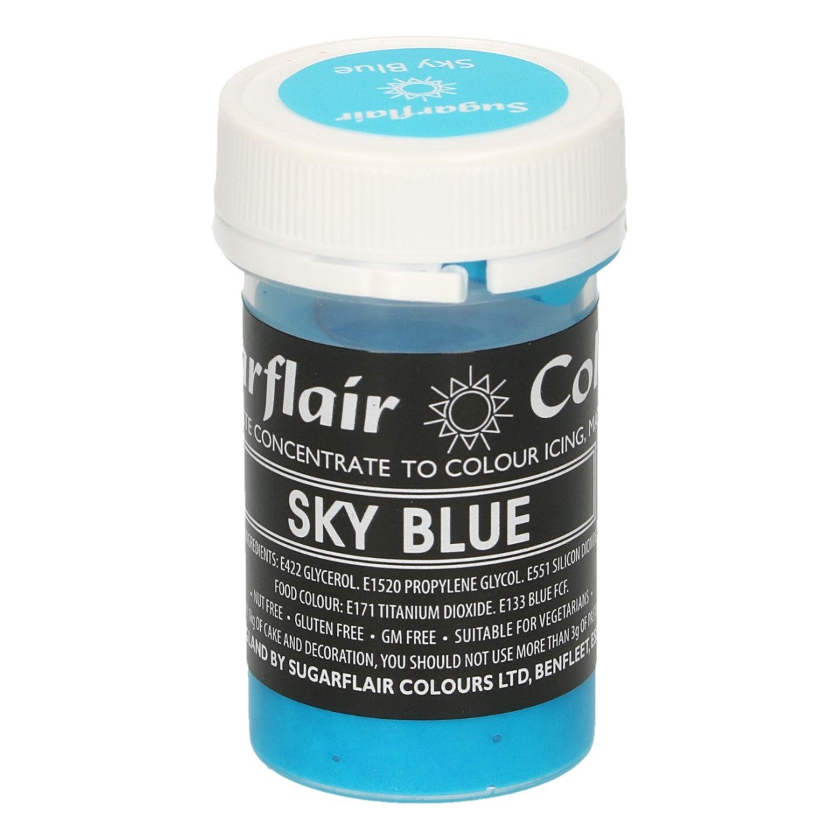 Sugarflair Colorant en Pâte Pastel BLEU CIEL, 25g