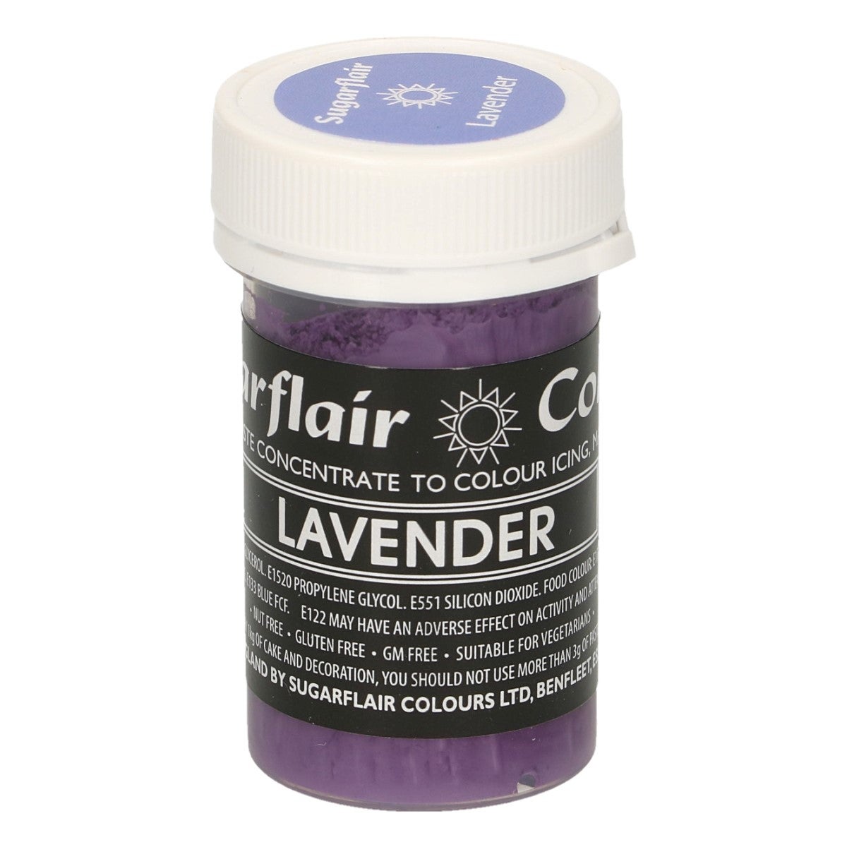 Sugarflair Colorant en Pâte Pastel LAVANDE 25g
